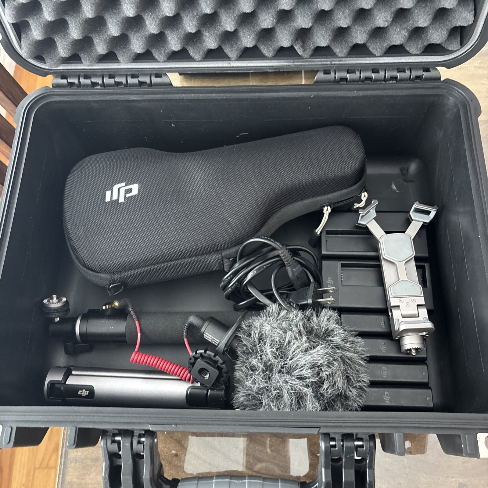 DJI Osmo+ Handheld Gimbal with accessories and 4 batteries