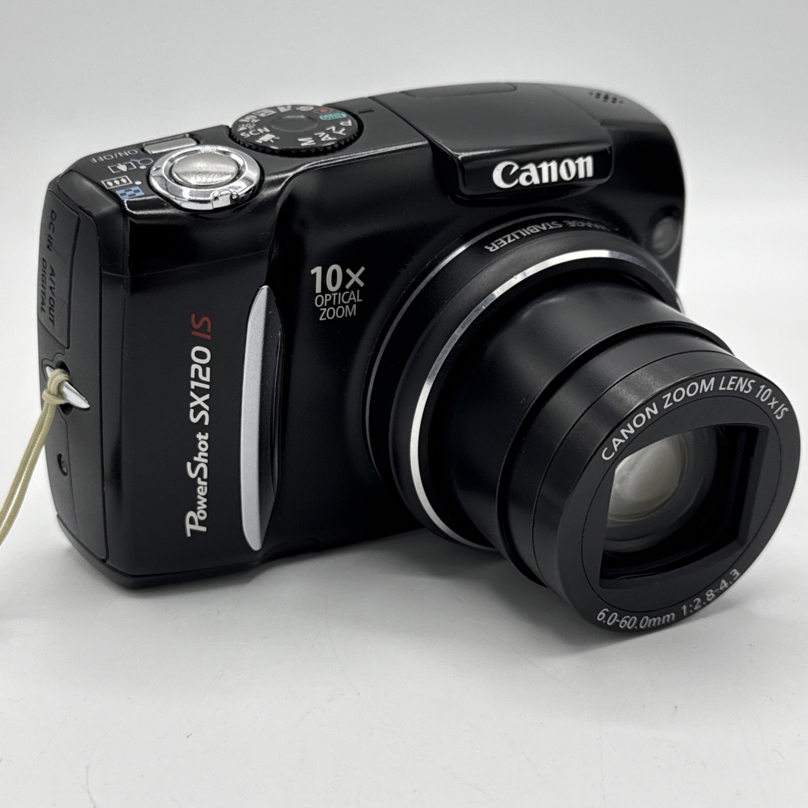 Canon PowerShot SX120 IS 10.0MP 10X OpticalDigital Camera W/Bag & 2GB SD READ
