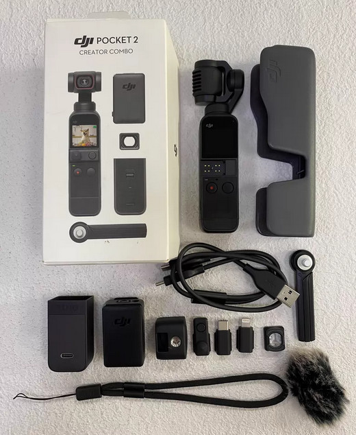 DJI Pocket 2 Creator Combo 3 Axis Gimbal 4K Cam Portable Stable Shooting Kit
