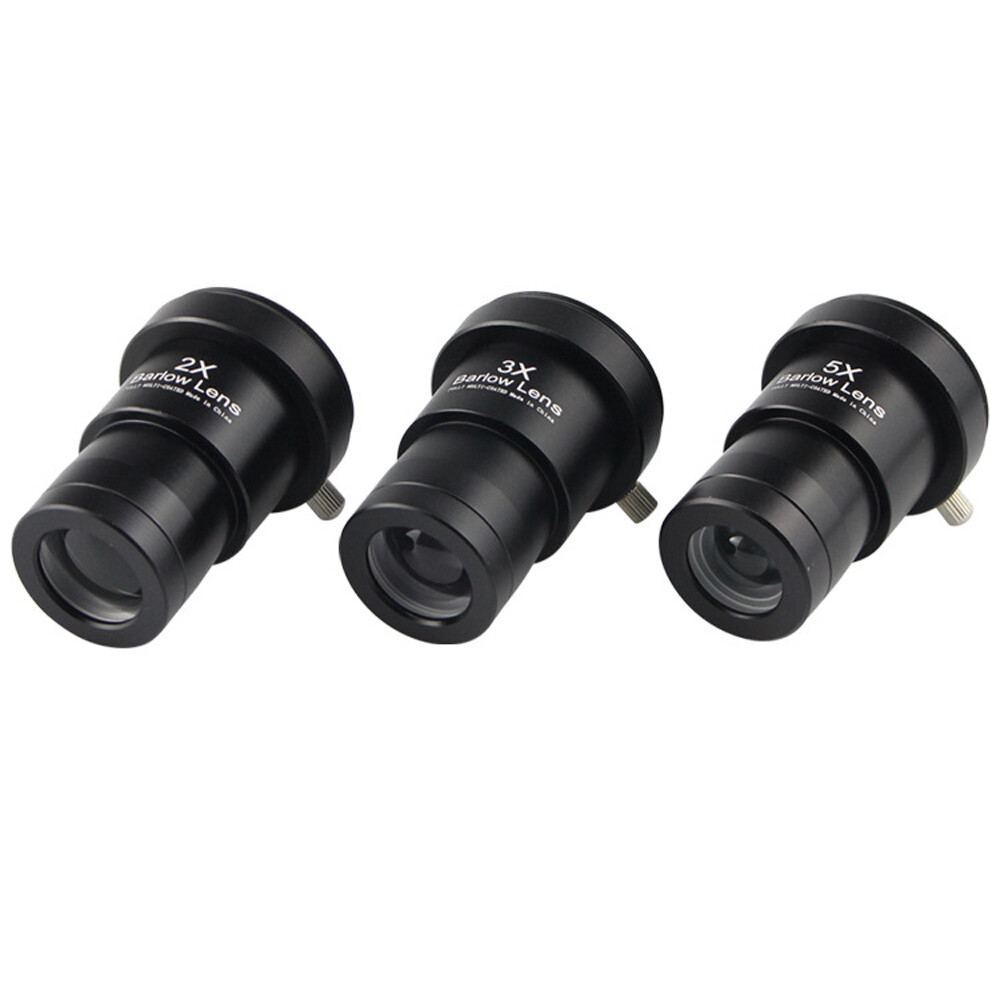 1.25 inch Astronomical Telescope Barlow Lens 2X 3X 5X Eyepiece Lens 3Pcs/Set US