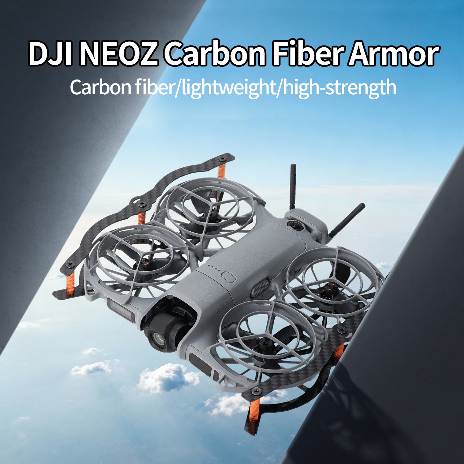 Carbon Fiber Armor Full Parts For DJI NEO 2 Drone Accessories Protective Bumper