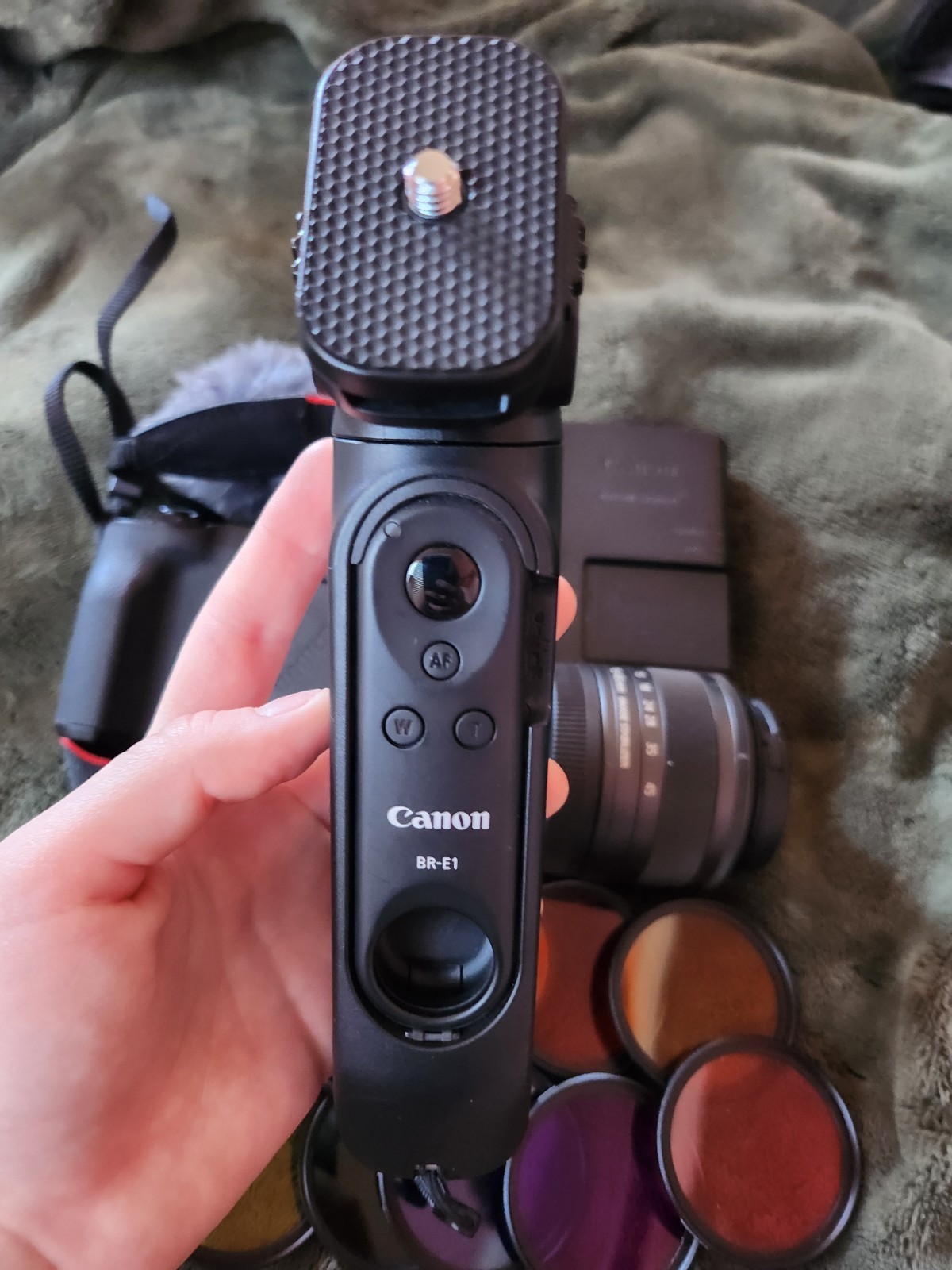 Canon EOS M50 Mark II Mirrorless Camera – Lens, Filters, BR-E1, DM-E100