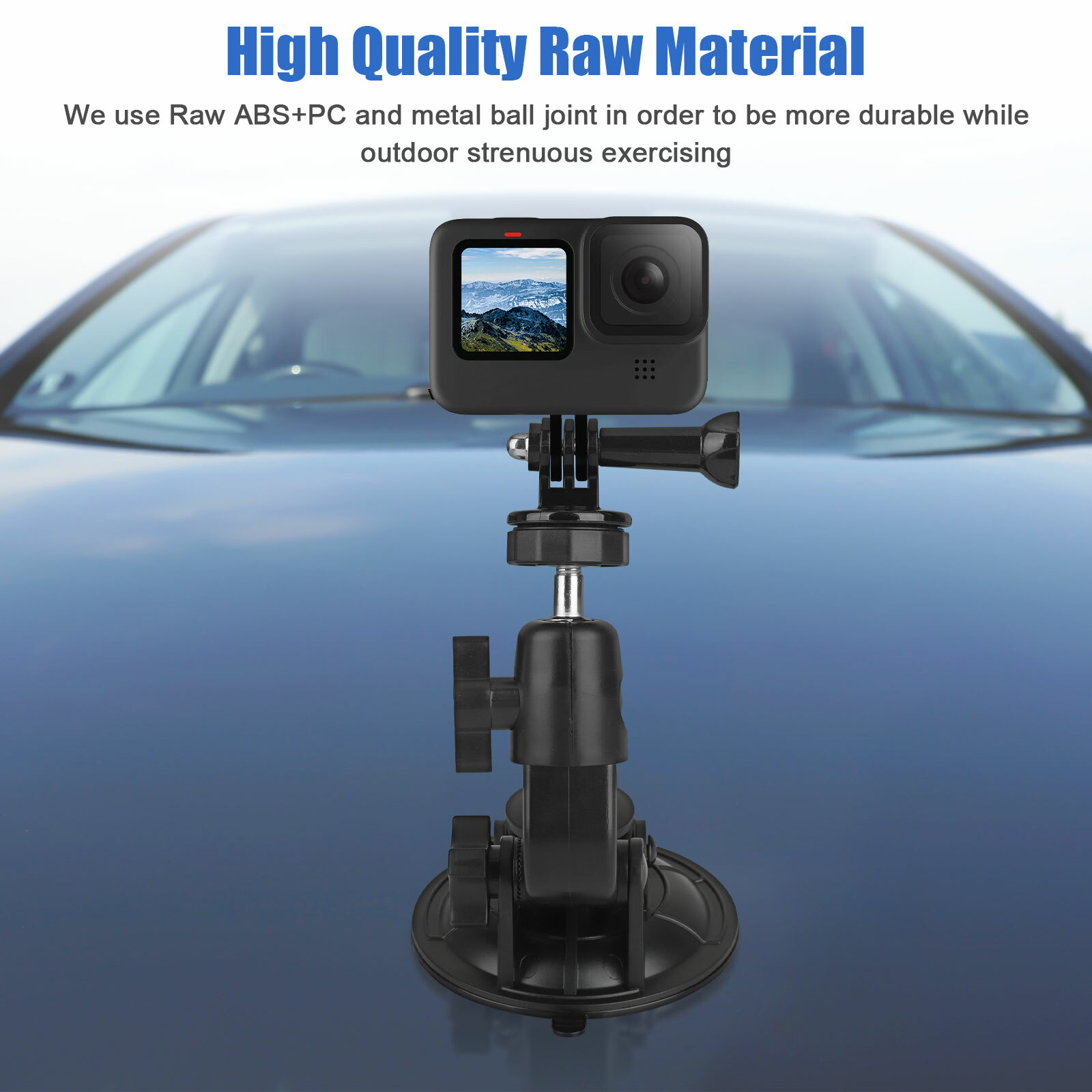 Car Window Holder Suction Cup Mount Windshield for GoPro Hero DSLR Nikon Camera