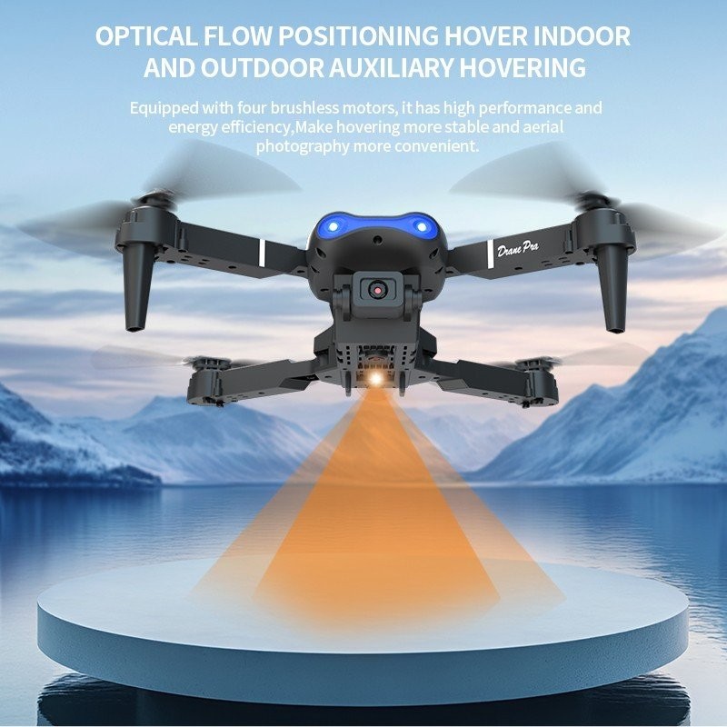 E99 PRO Drone With Remote Control Dual Camera Obstacle Avoidance Foldable Arms
