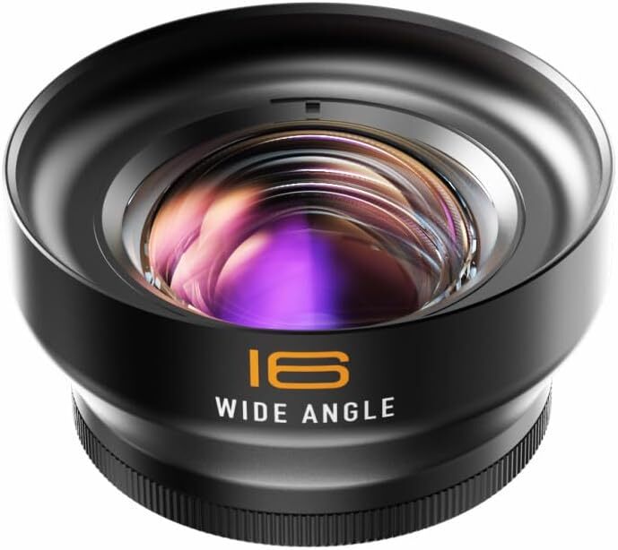 Fotorgear Pro ll T-Mount Fisheye Macro Wide-Angle Portrait 1.55X Smartphone Lens