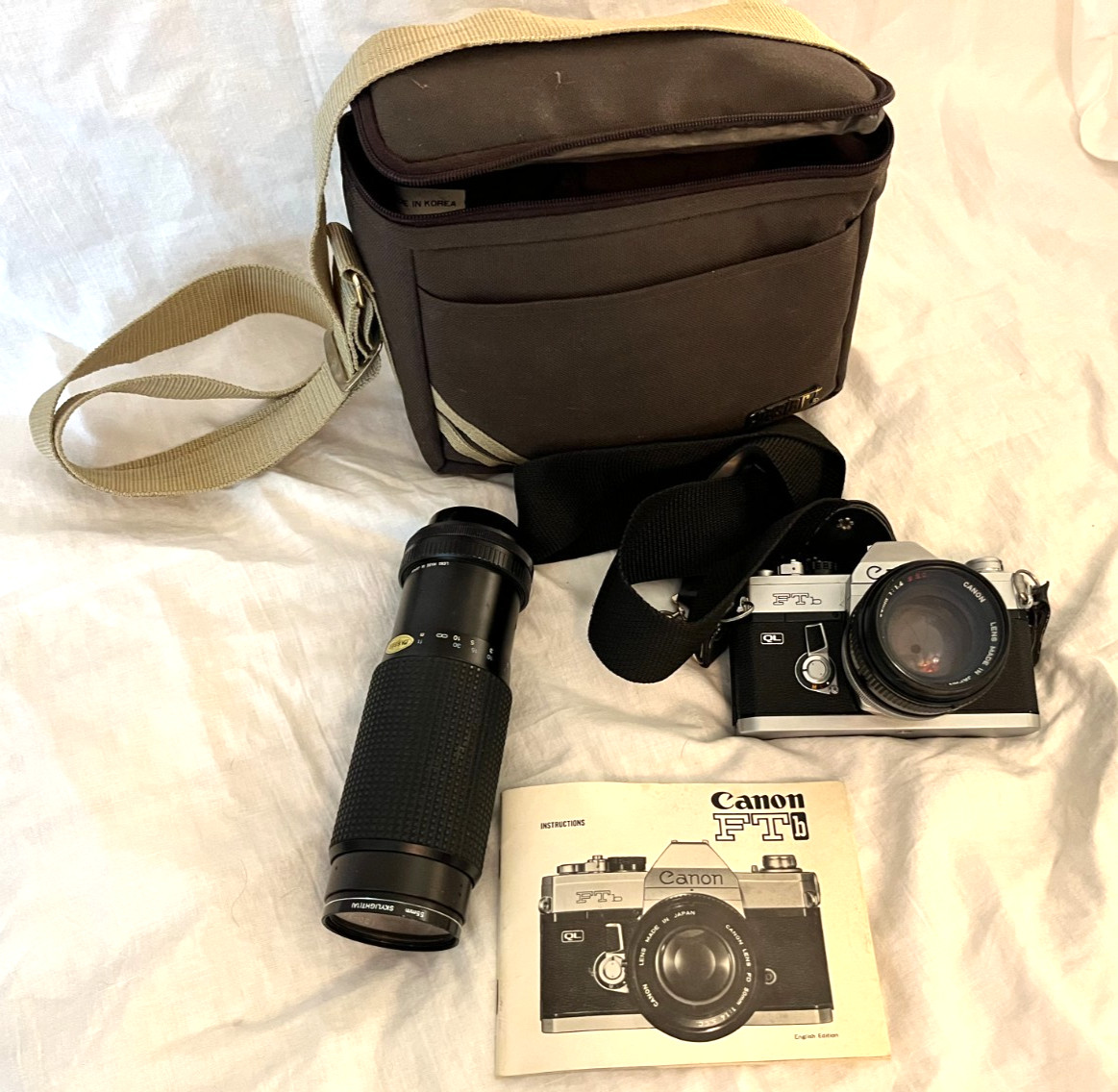 Canon FTb QL 35mm SLR Film Camera with 50mm Canon Lens