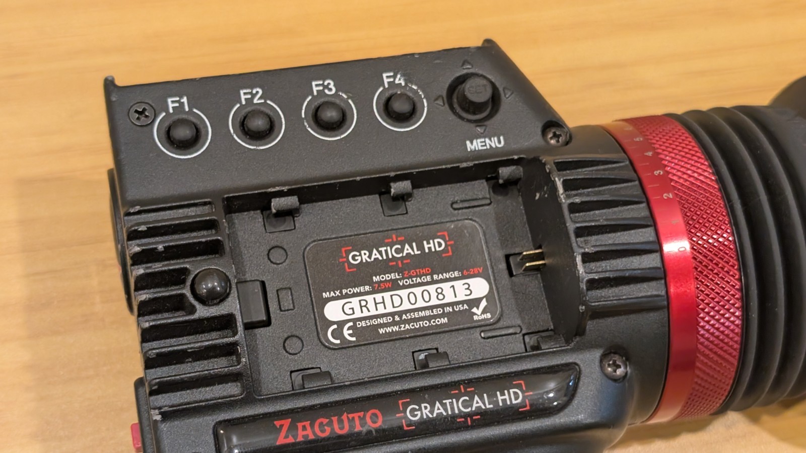 Zacuto Gratical HD Micro-OLED Electronic Viewfinder w/ Batteries and DC Couplers