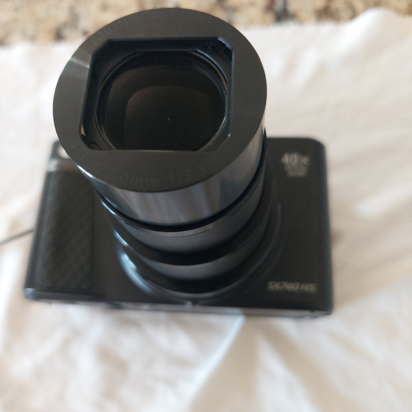 Canon PowerShot SX740 HS Compact Camera 20.3MP 40x Zoom 4K Wi‑Fi Black