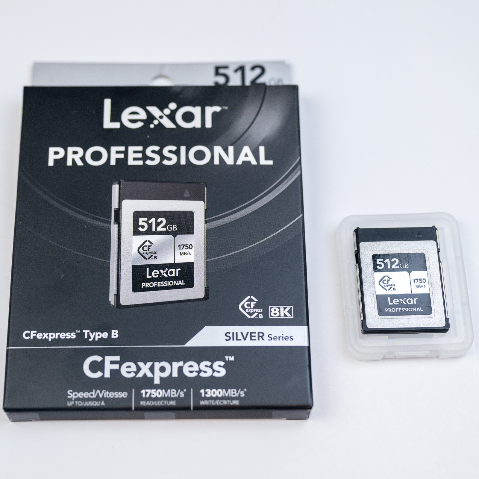 Lexar 512GB CFexpress Type B Silver Card Nikon Z8 Z9 Canon R5 8K 1750MB/s