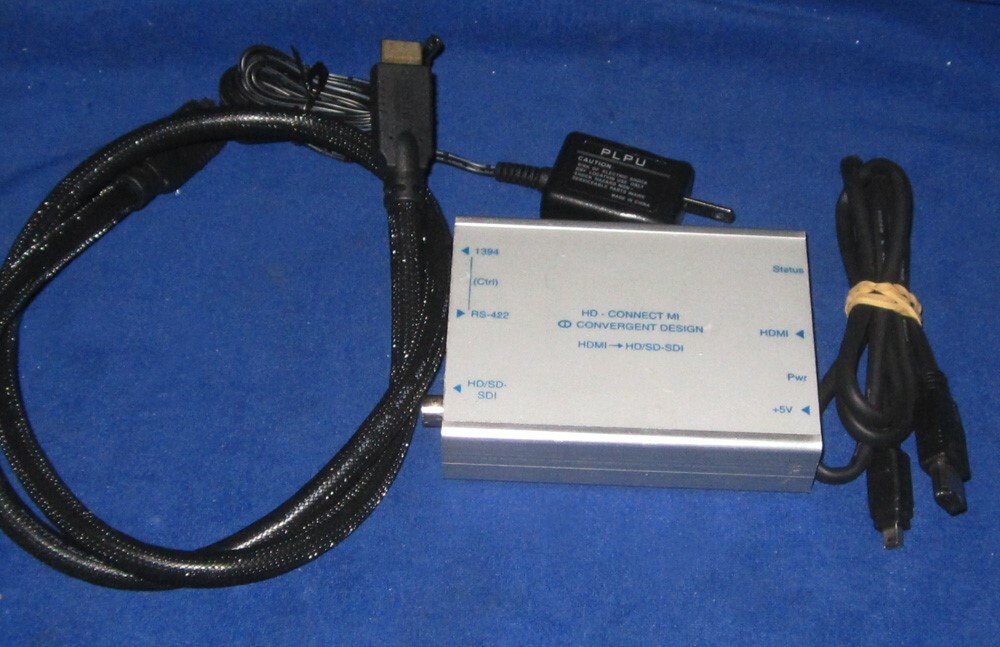 HD-Connect MI HDMI to HD/SD-SDI unit by Convergent Design w/ Cable