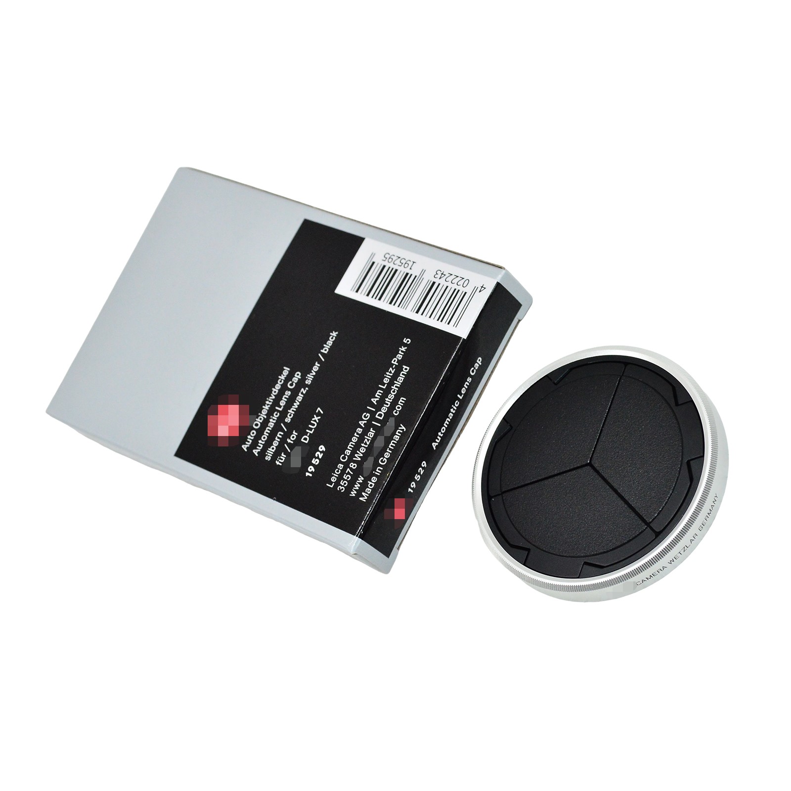 Leica Auto Lens Cap for D-LUX8, D-LUX7, D-LUX silver-black 19529 US Stock