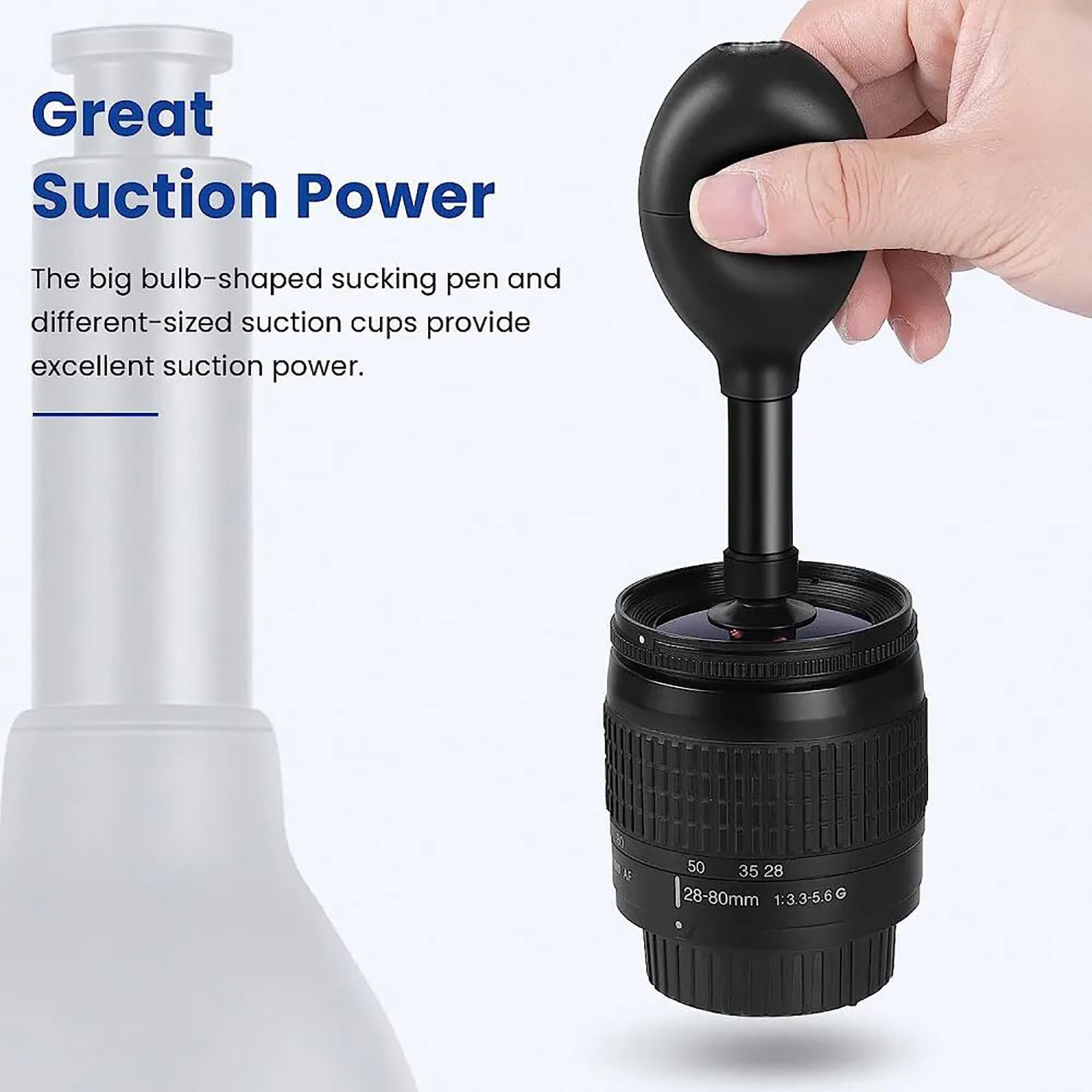 Lens Sucker Kit Silicone Opener Camera Lens Suction Cup Pen Set Repair Tool Kit