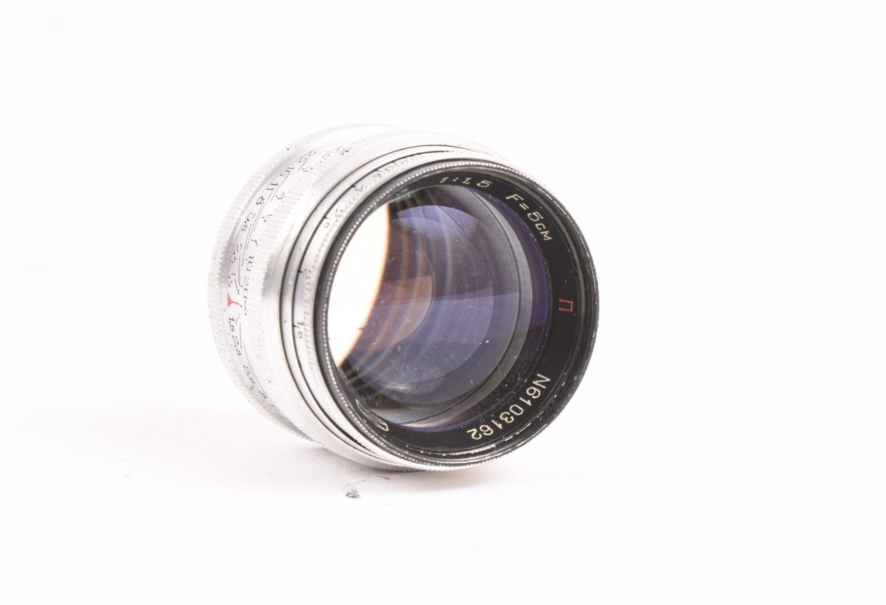 Jupiter-3 5cm f/1.5 Red P Soviet M39 Mount Rangefinder Lens [READ] #H-RC03162