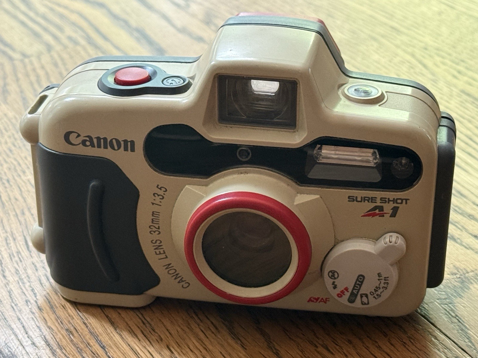 Canon Sure Shot A-1 35mm Point & Shoot Auto Focus Waterproof Flash w/ Case