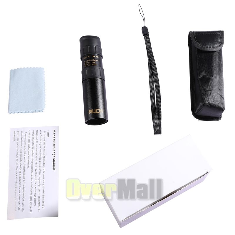Super Zoom 10-300X Portable HD Day Night Vision Monocular Telescope Binoculars
