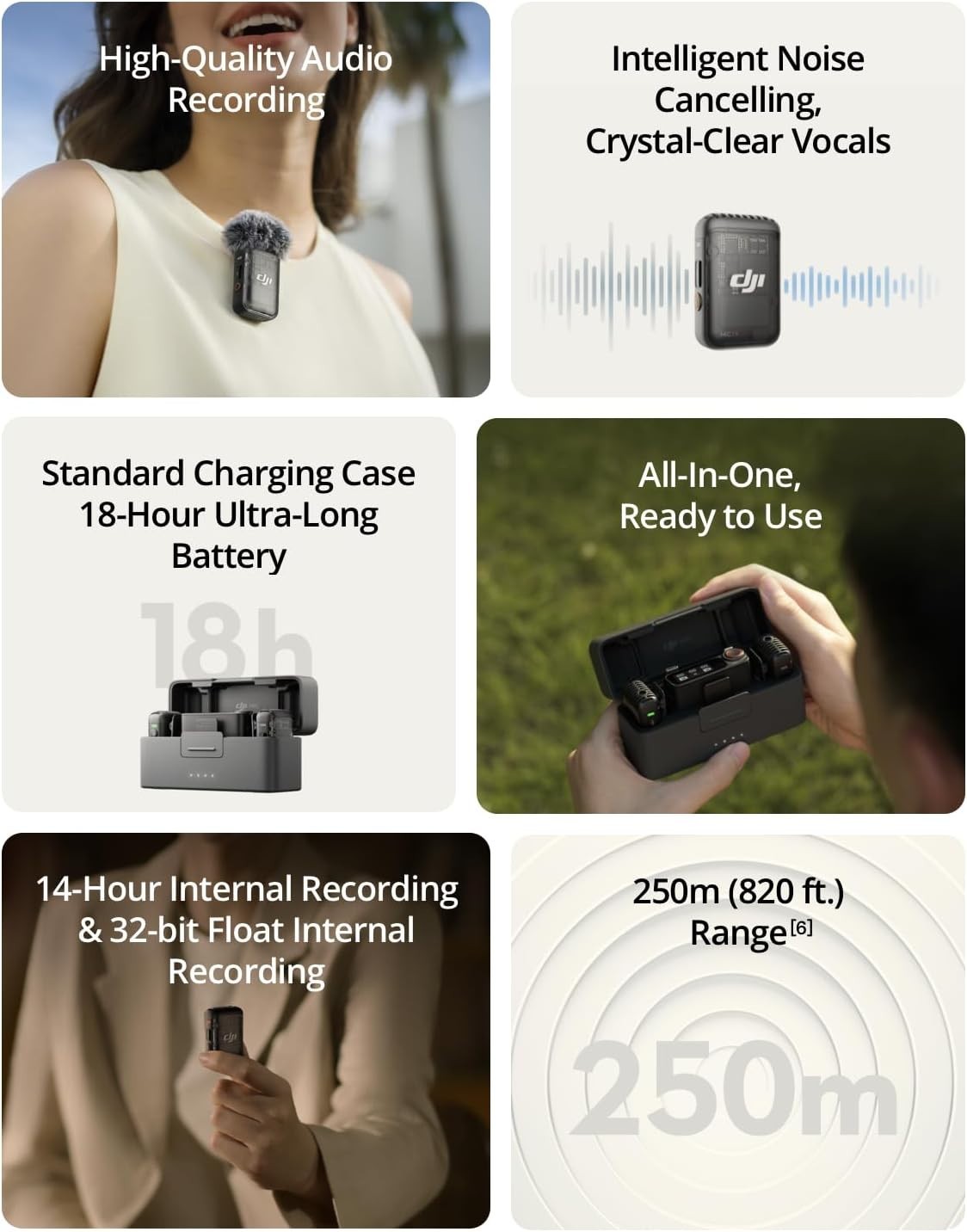 DJI Mic 2 (2 TX + 1 RX + Charging Case) (Certified Refurbished)