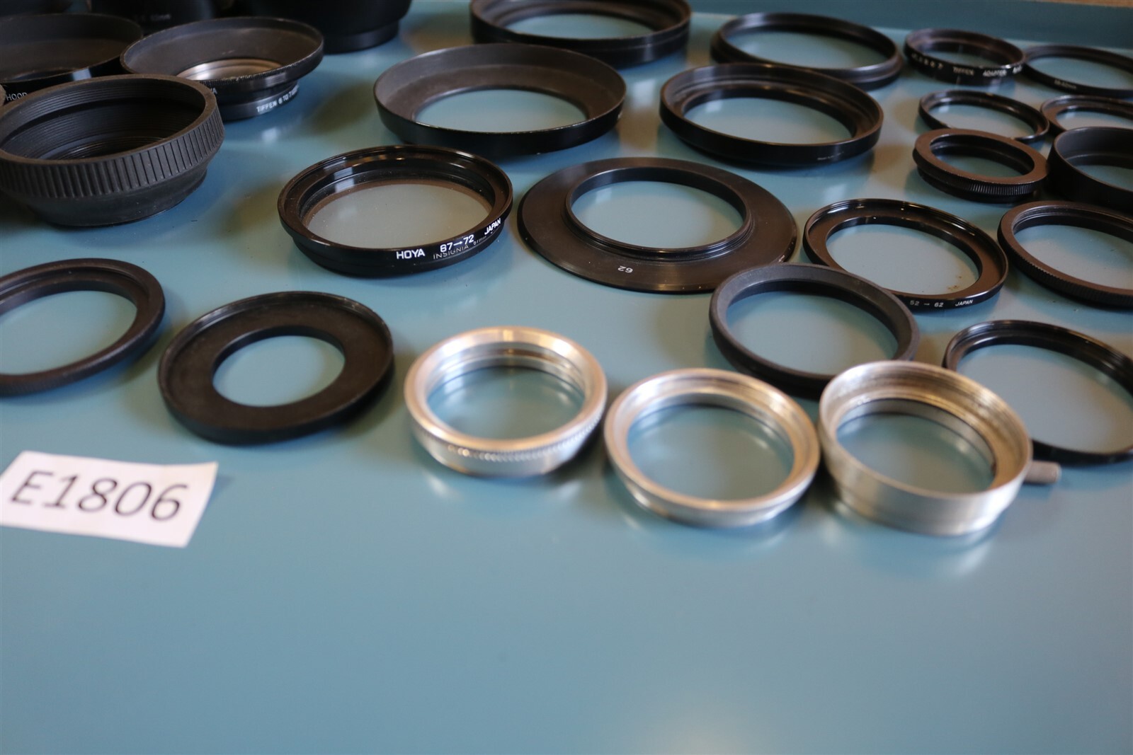 Tiffen & Others Assorted Adapter Rings, Hoods & More 33mm to 72mm – – – E1806