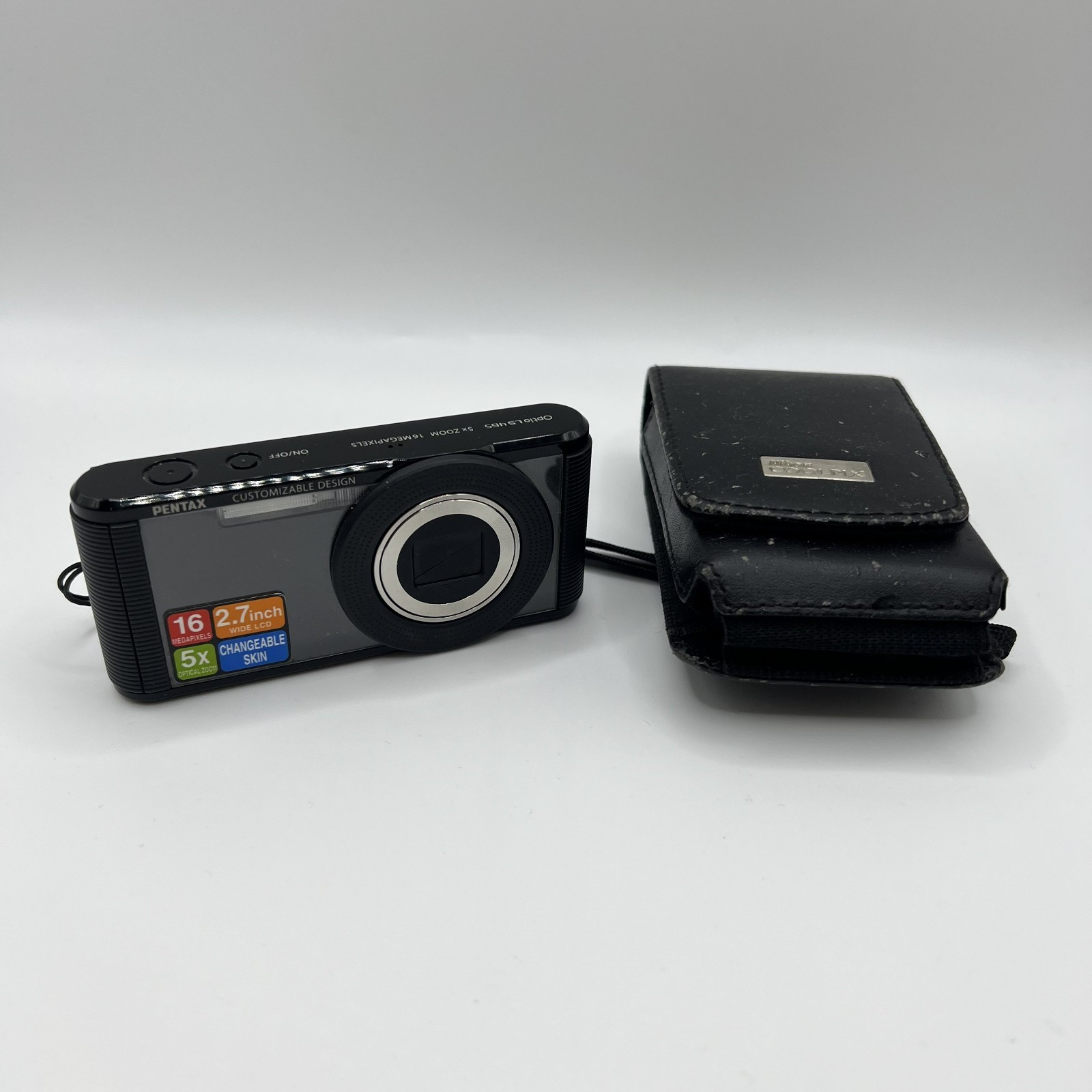 Pentax Optio LS465 16MP Compact Camera Black Used WORKING