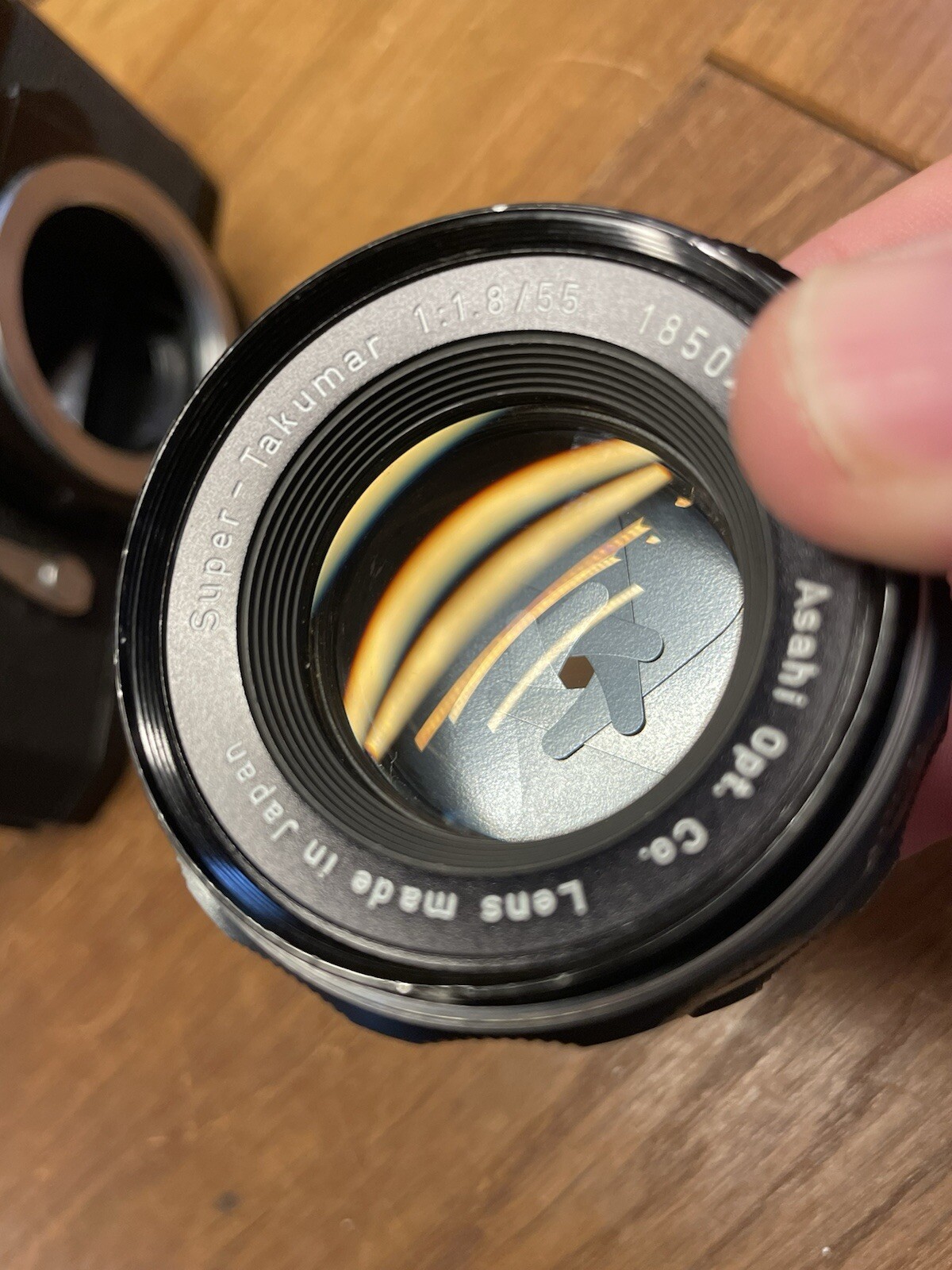 *Near Mint* Pentax Spotmatic SP Black Film Camera Super Takumar 55mm F/1.8 Lens