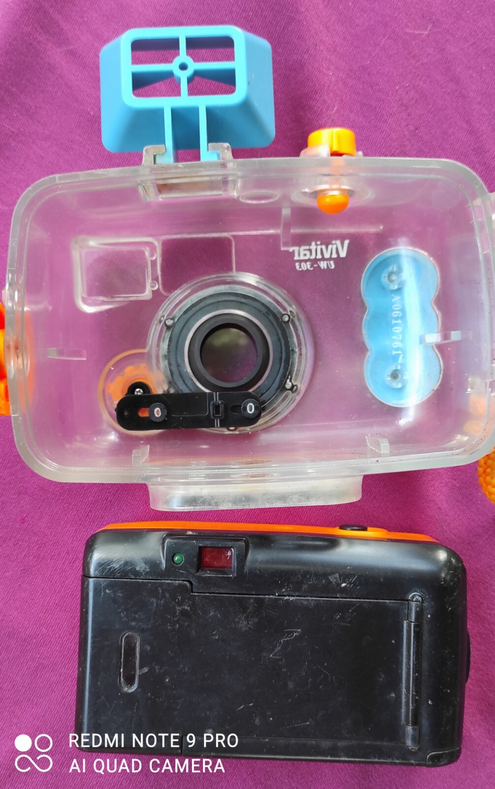 Vivitar 303-UW Compact Analog Camera With Underwater Case