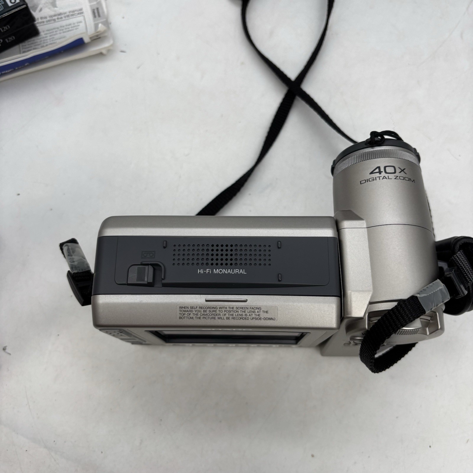 Sharp Viewcam VL-E760U & Charger, Carry Bag, and Film NEEDS NEW BATTERY