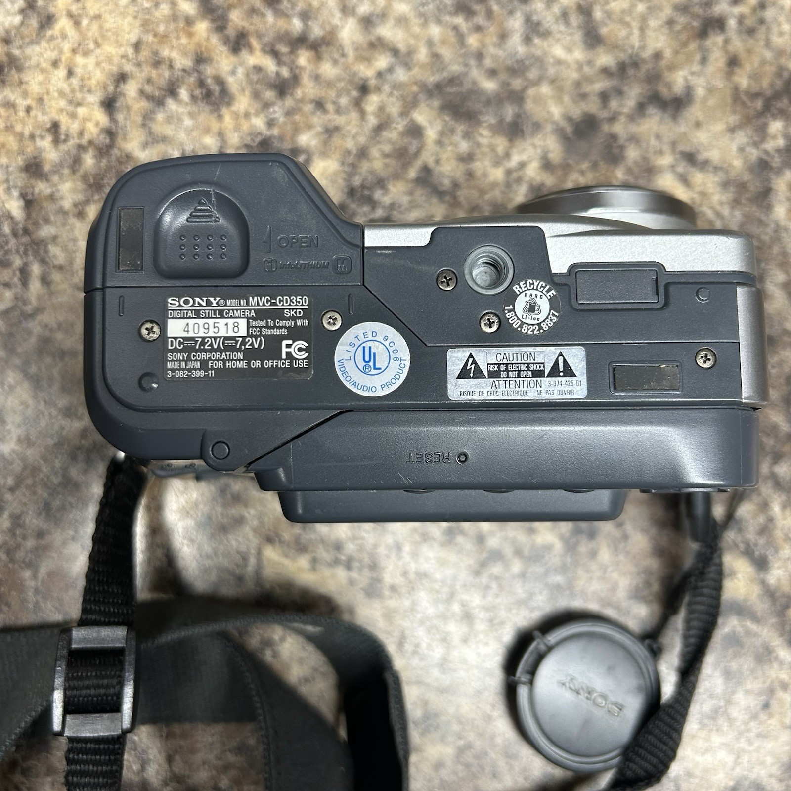 Sony Mavica MVC-CD350 Digital Camera 3.2MP 3x Optical Zoom Tested