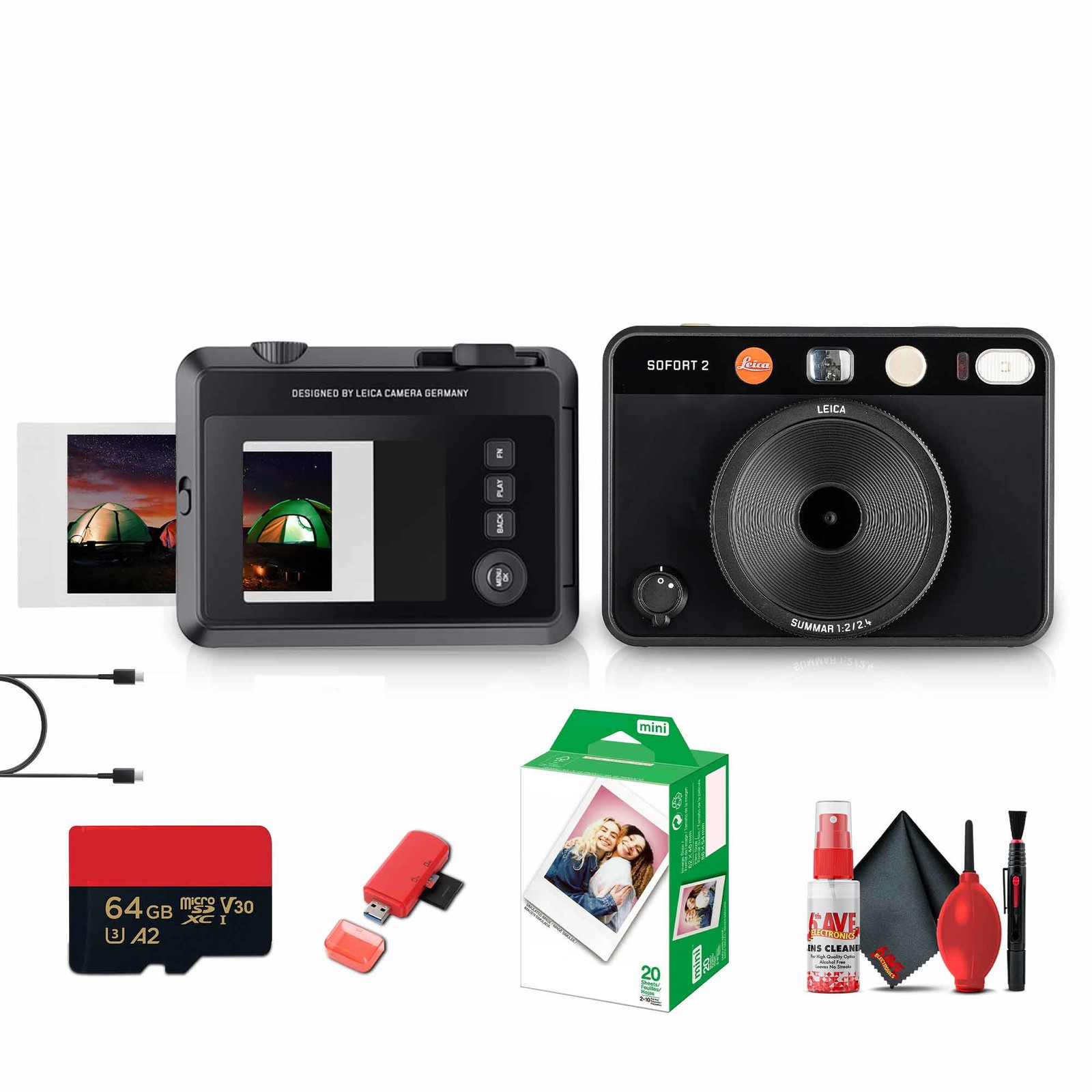 Leica SOFORT 2 Instant Camera (100 Years of Leica Limited Edition) + 64GB