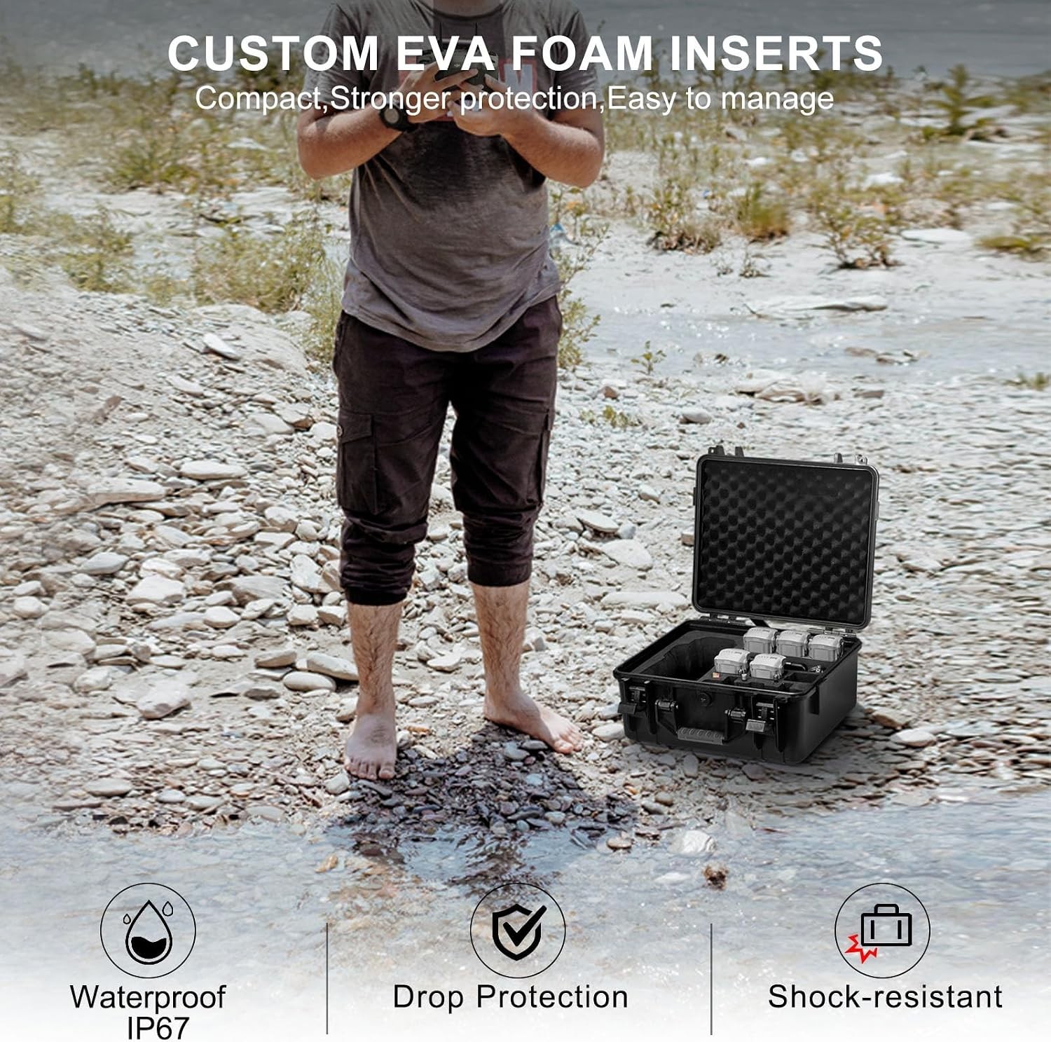 Waterproof DJI Air 3S Remote Controller Case