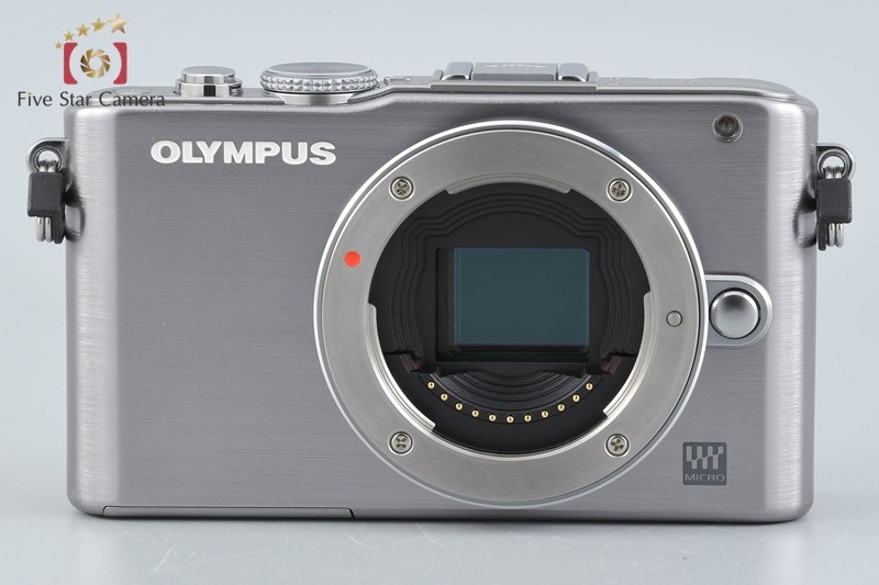 “Shutter count 2,861” Olympus PEN Lite E-PL3 Silver 12.3 MP 14-42 40-150 Lenses
