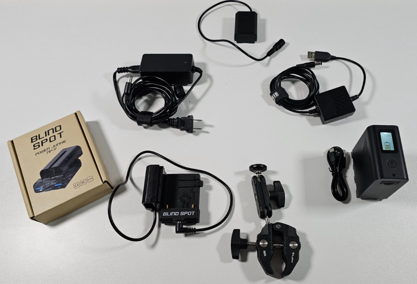 Blind Spot Power Junkie NP-F Camera Kit + NP-F980L Battery Ulanzi Super Clamp