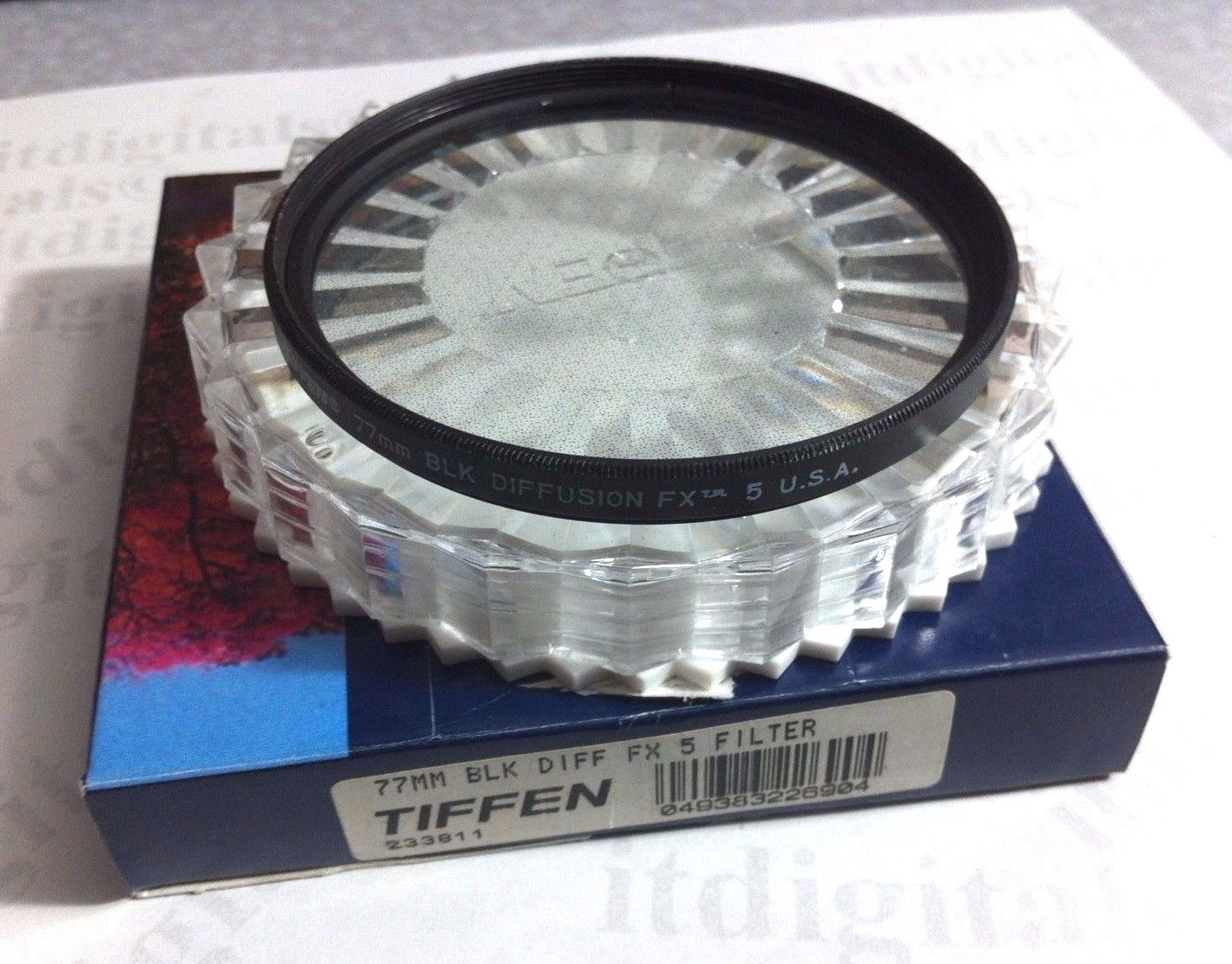 Tiffen 77mm Black Diffusion / FX 5 Glass Lens Filter OEM Genuine 77 mm 72BDFX5