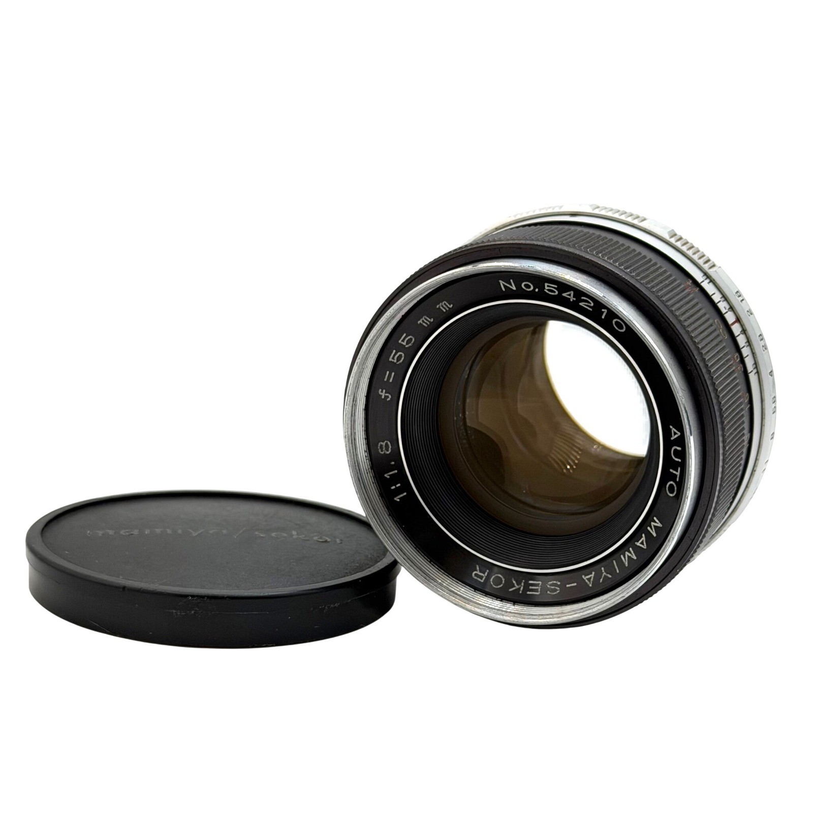 Mamiya-Sekor 55mm f1.8 Auto Lens M42 Screw Mount Vintage Prime Japan No. 54210