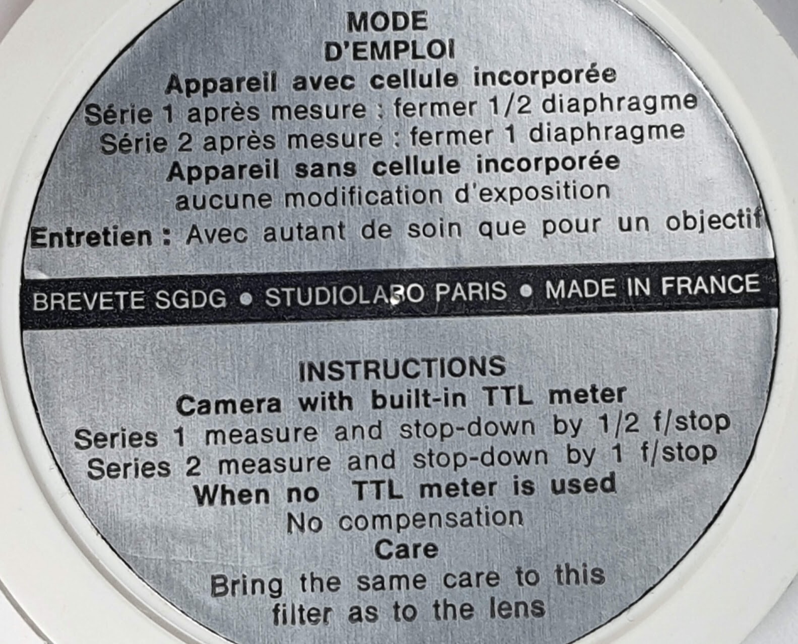 49mm CROMOFILTER Cromo Filter Y2 Tan / Yellow 2 France Graduated 49 mm E49 E-49