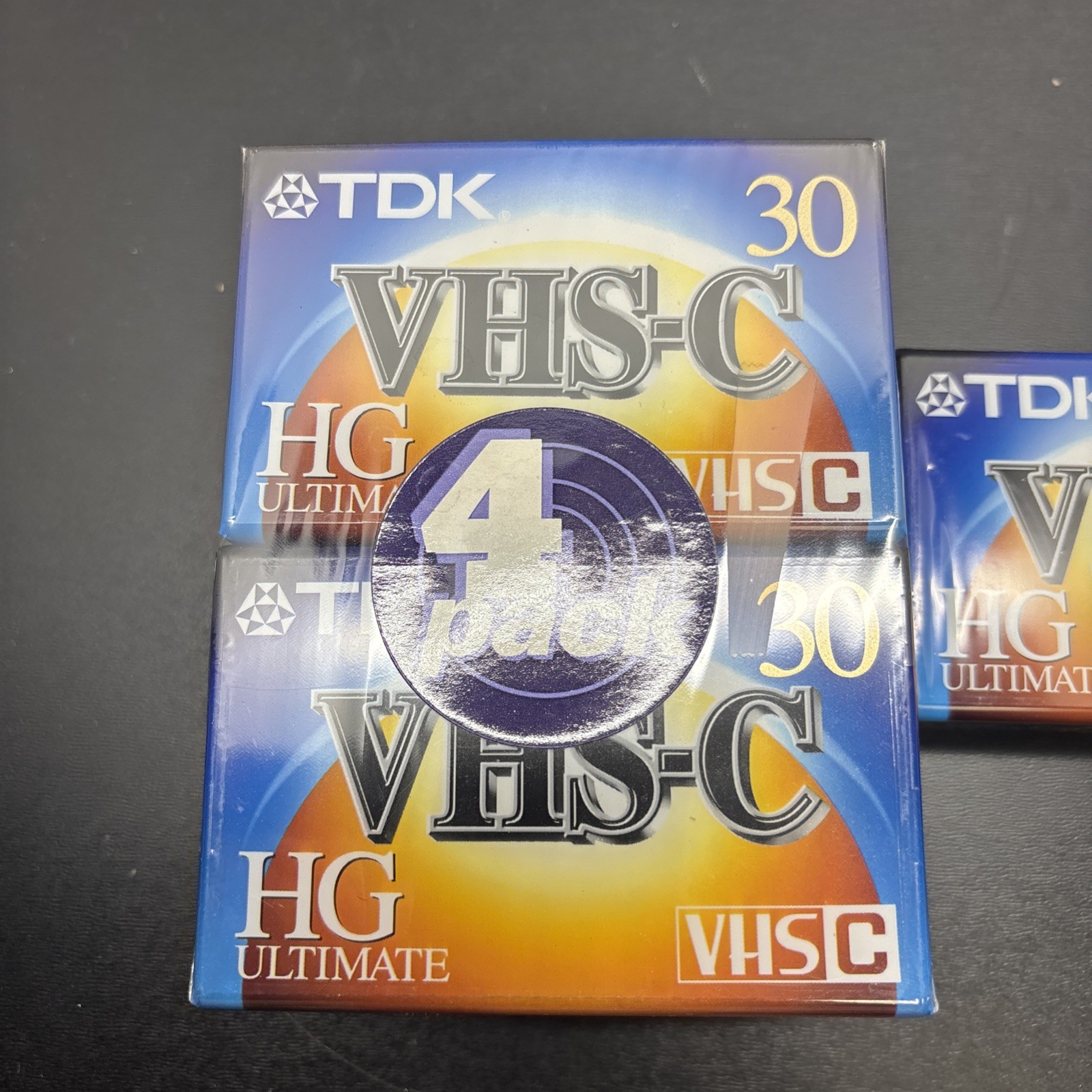 Lot of 5 New TDK VHS-C HG Ultimate TC-30 Camcorder Videotapes
