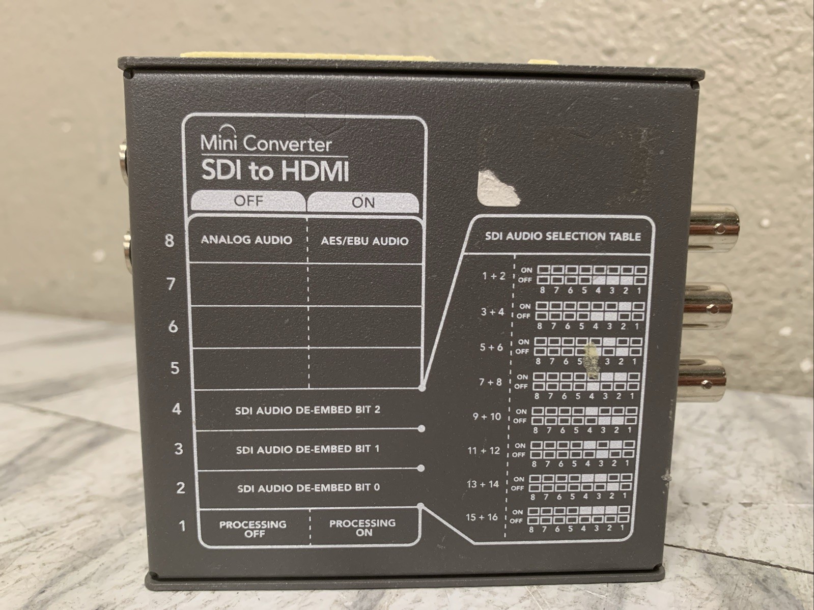 Blackmagic Design Mini Converter SDI to HDMI Only Works Great! No Power Supply.