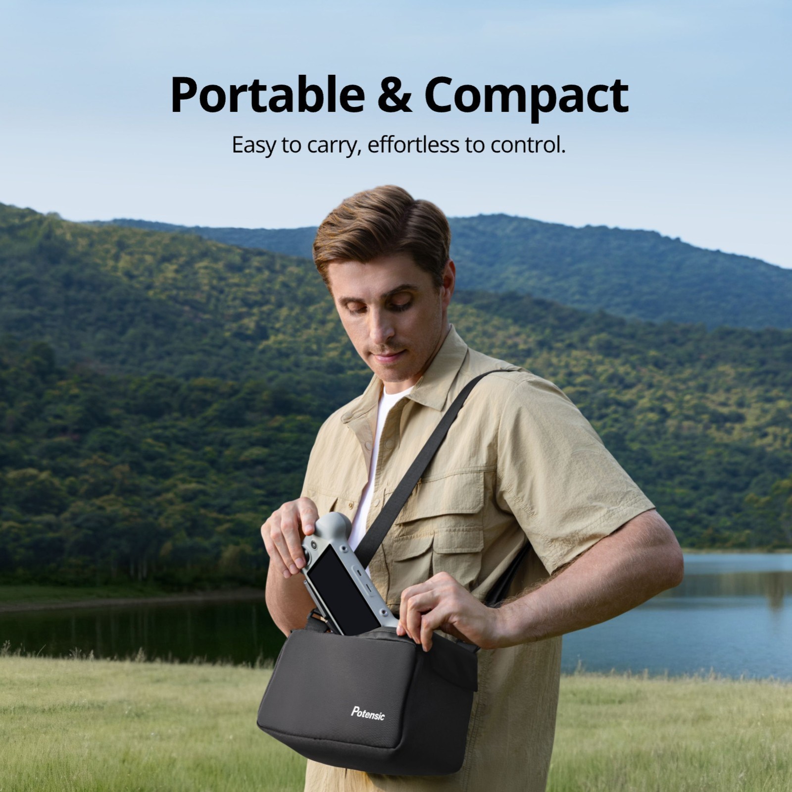 Potensic PTD 1 Remote Controller 5.5-inch 1080P Display for ATOM 2 Drone Only