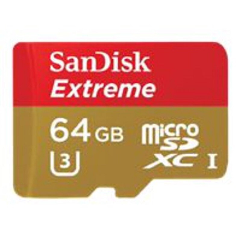 SANDISK EXTREME MICROSDHC 64GB UHS U3 MEMORY CARD *DISTRESSED PKG