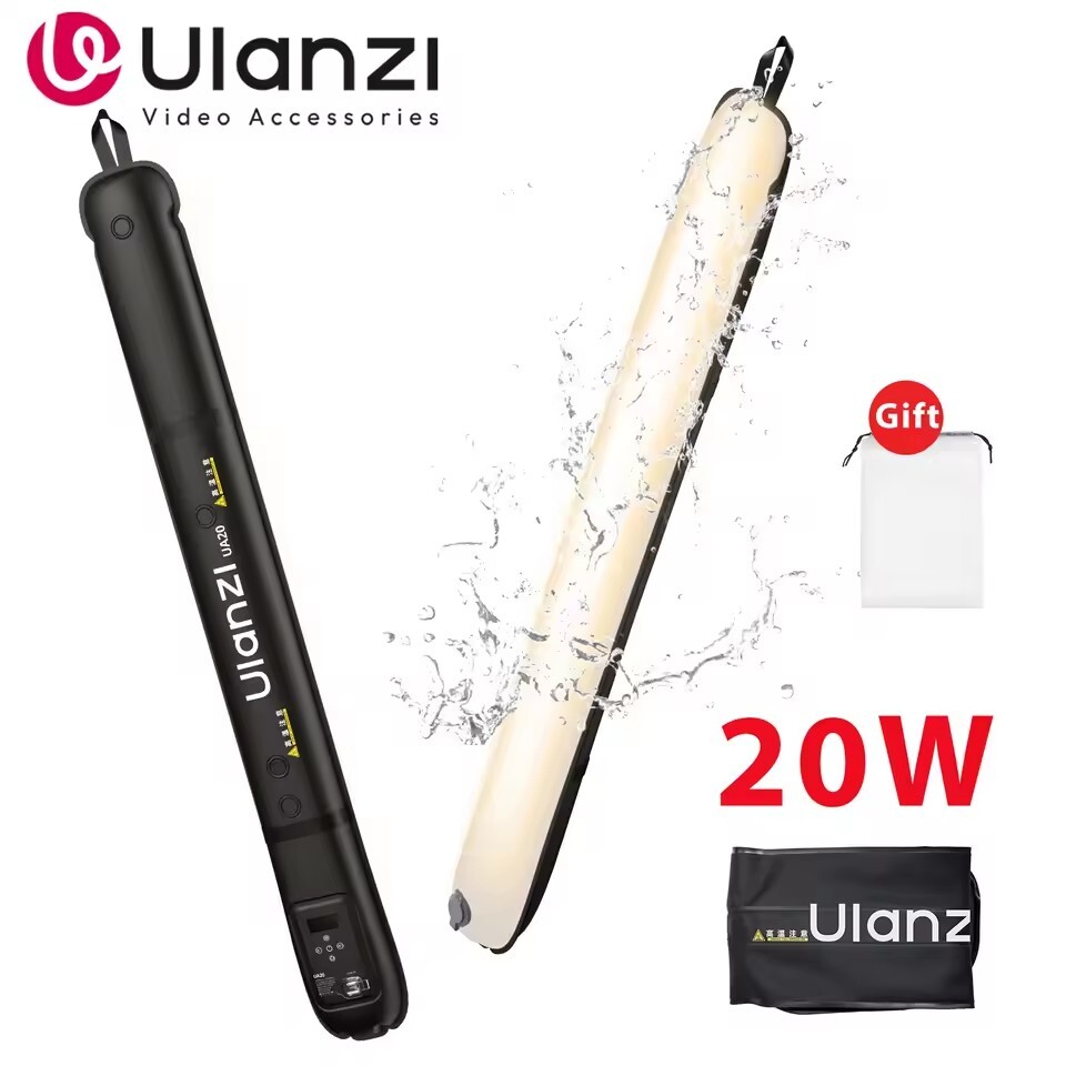 Ulanzi UA20 20W trachea light air cushion LED video light, two-color 2700K-6500K