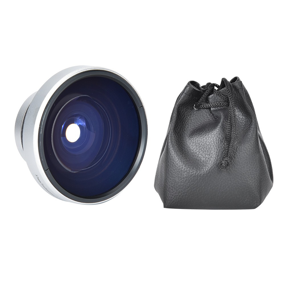 Silver Strong Applicability 37mm 0.25X Super Fisheye Additional Lens For 37mm
