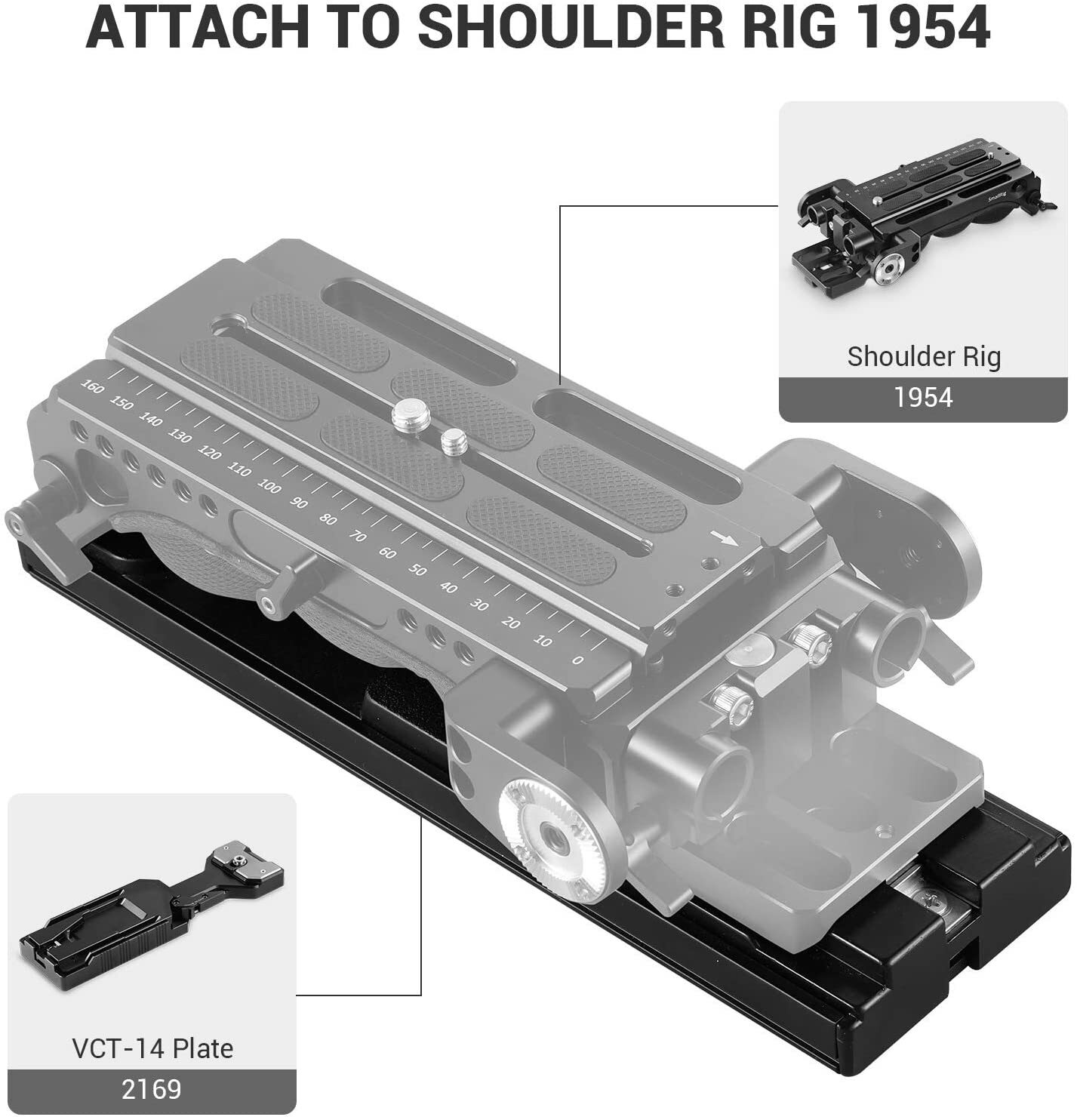 SMALLRIG Universal Quick Release Tripod Adapter Plate for Sony VCT-14-2169