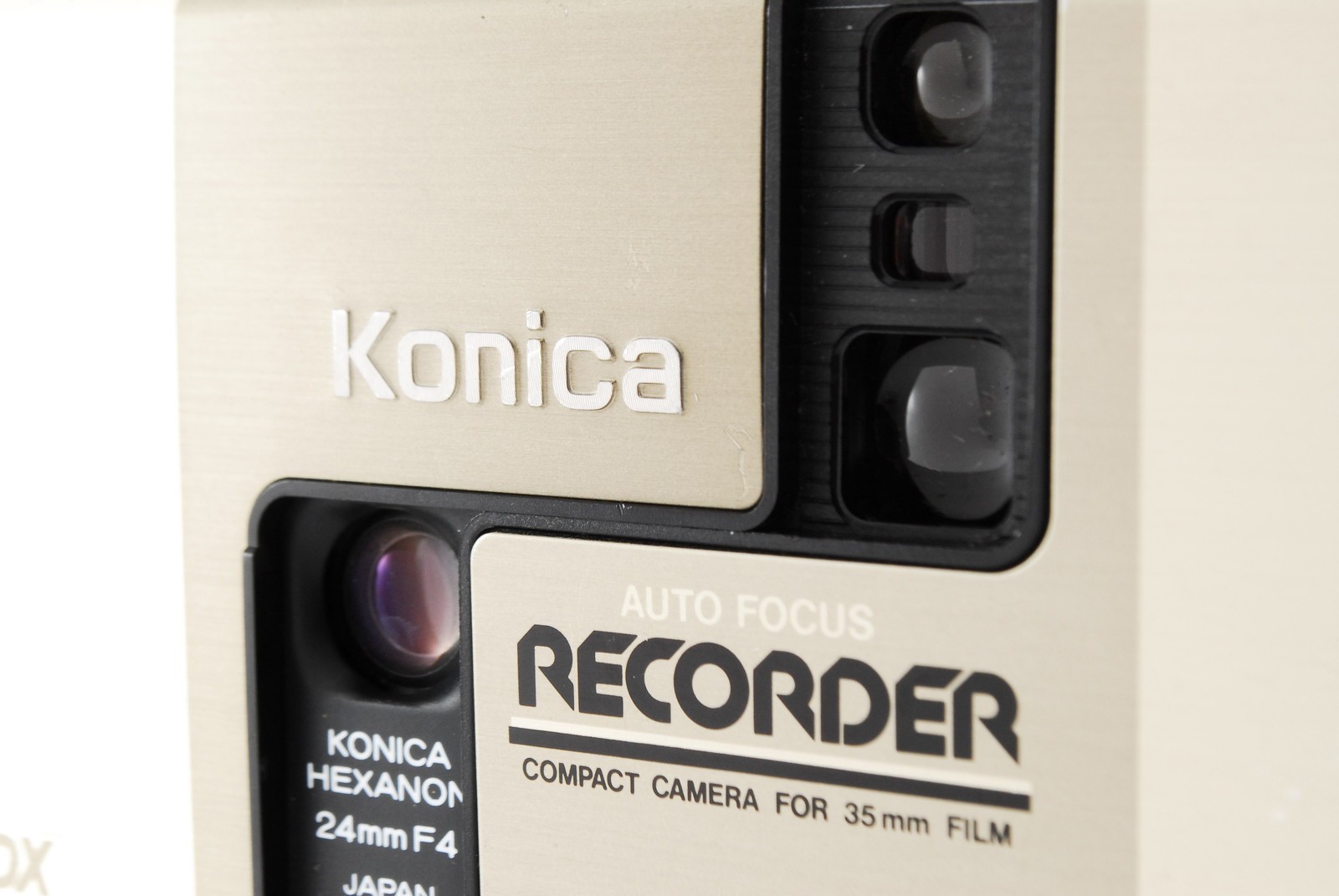 [NEAR MINT] Konica Recorder Gold Half Frame Point & Shoot Film Camera From JAPAN