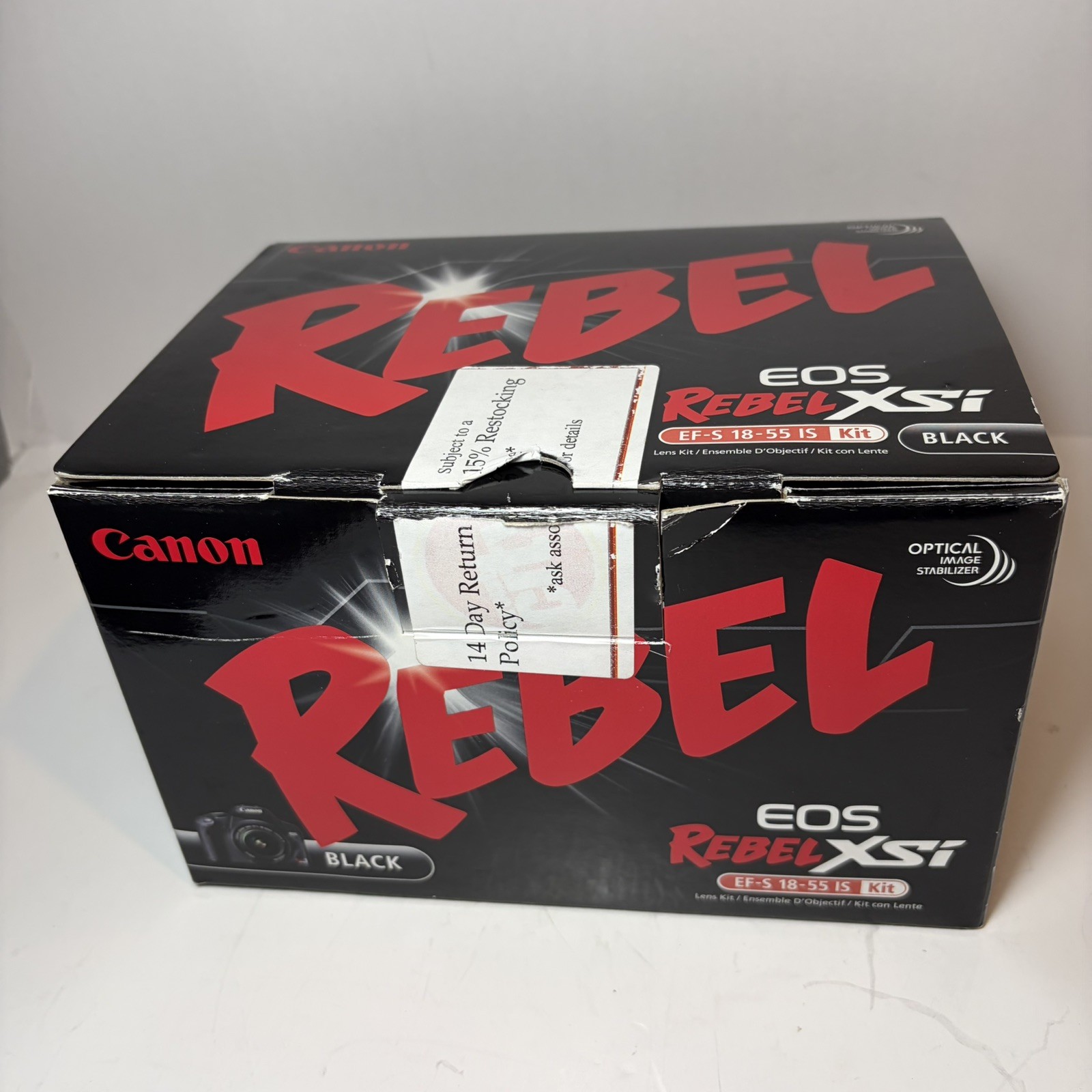 Canon EOS Rebel XSi 450D 12.2MP DSLR Digital Camera w/ EF-S 18-55 IS Lens WORKS!