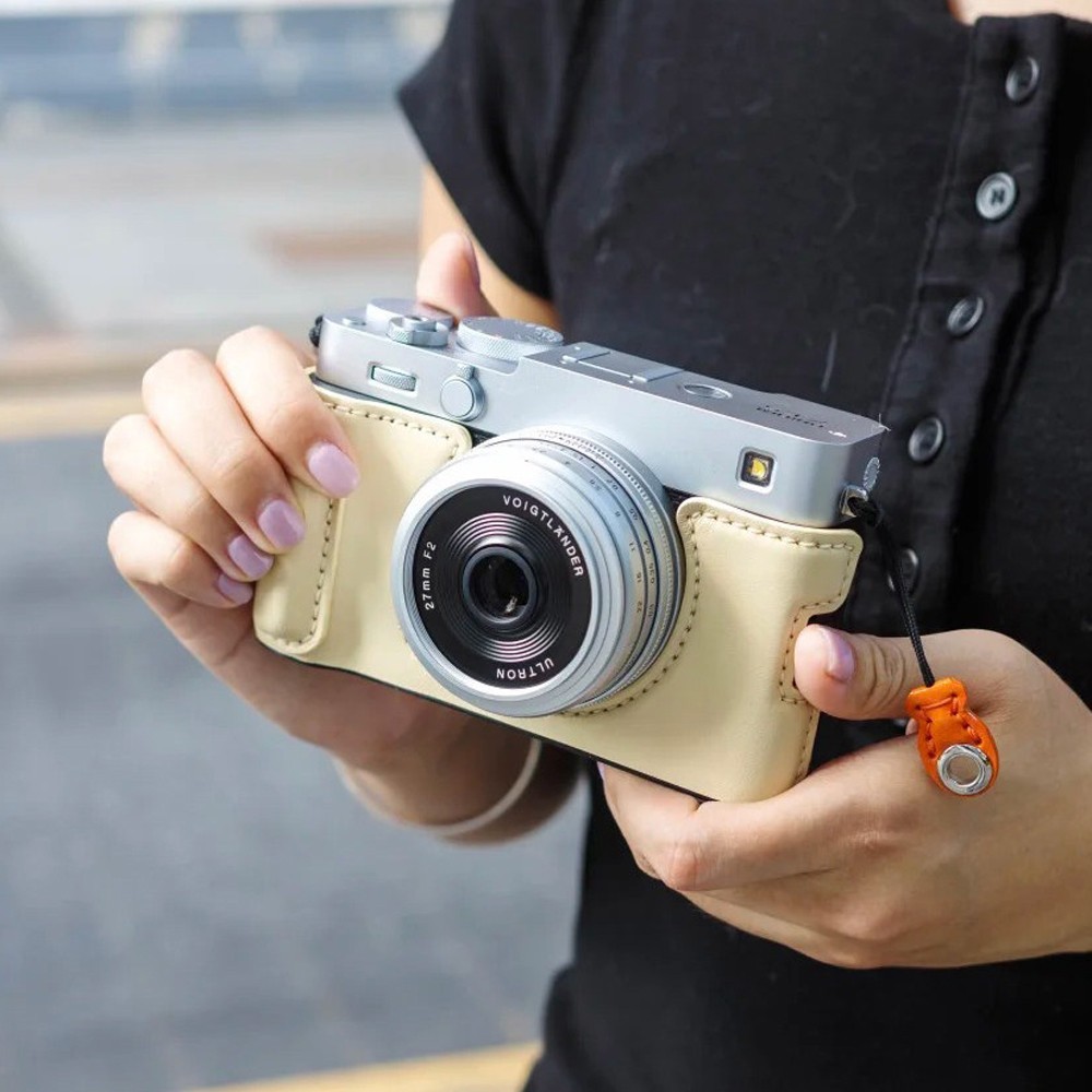 Genuine Leather Camera Half Case Bag Cover Protection Suitable For Fujifilm X-E5