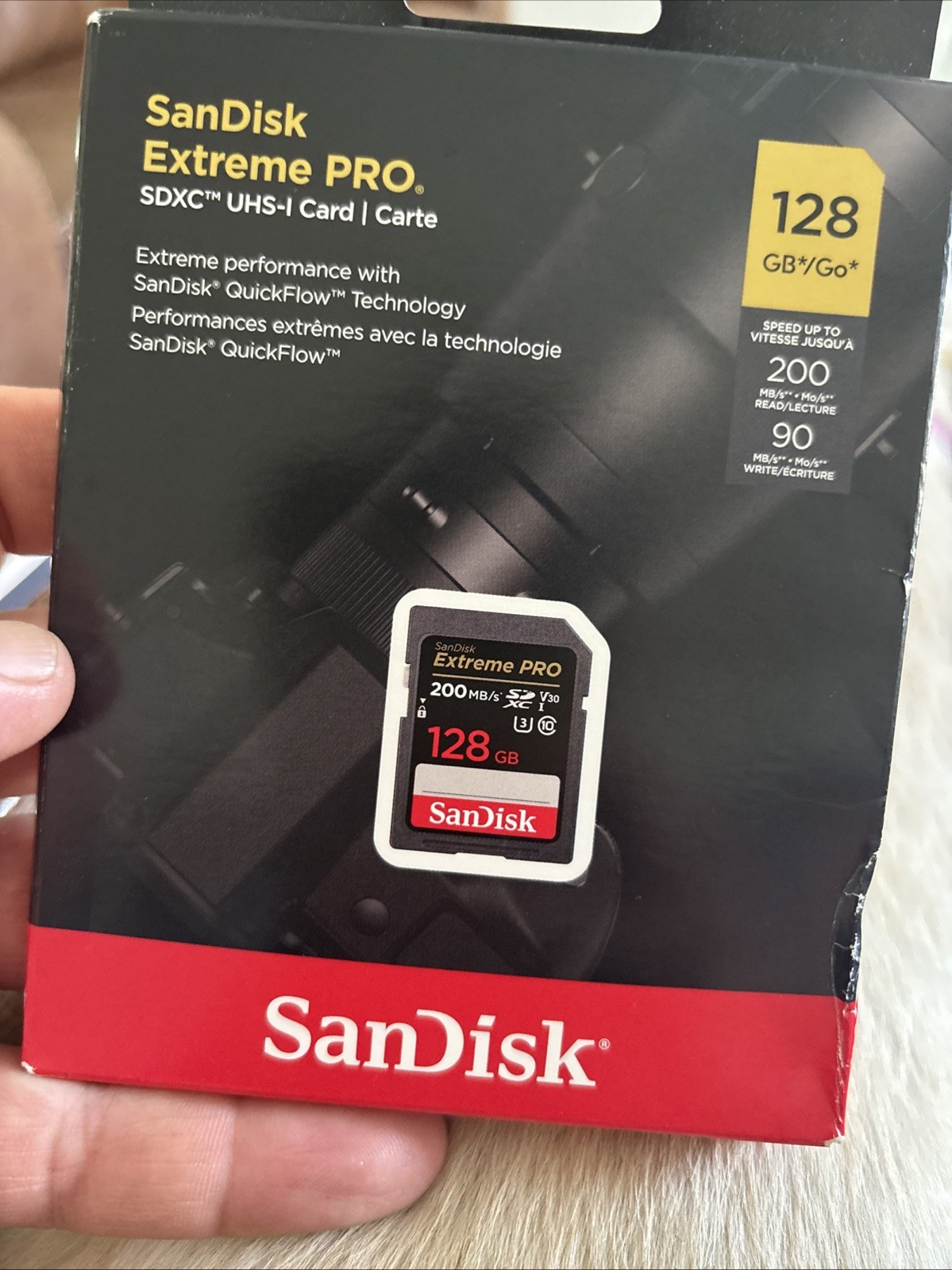 SanDisk Extreme PRO 128GB UHS-I/V30/U3/Class 10 SDXC Memory Card