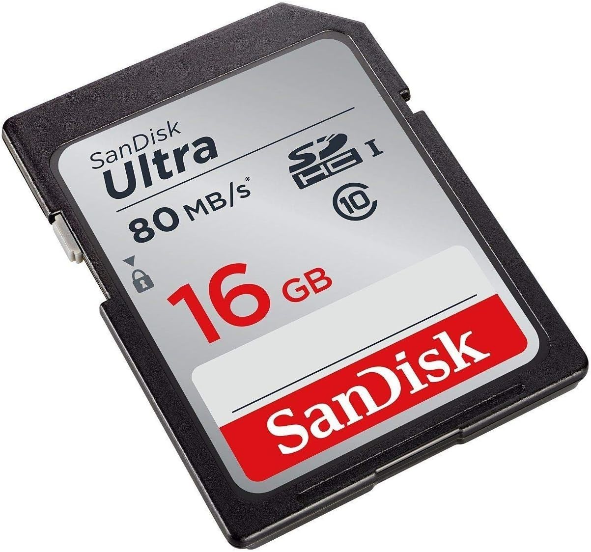 SanDisk Ultra 16GB Class 10 80MB/s SDHC Secure Digital Memory Card