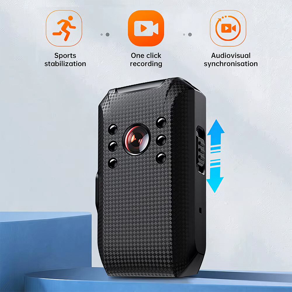 Upgraded Body Camera with Audio & Video Recording Cam Mini Police Worn Bodycam