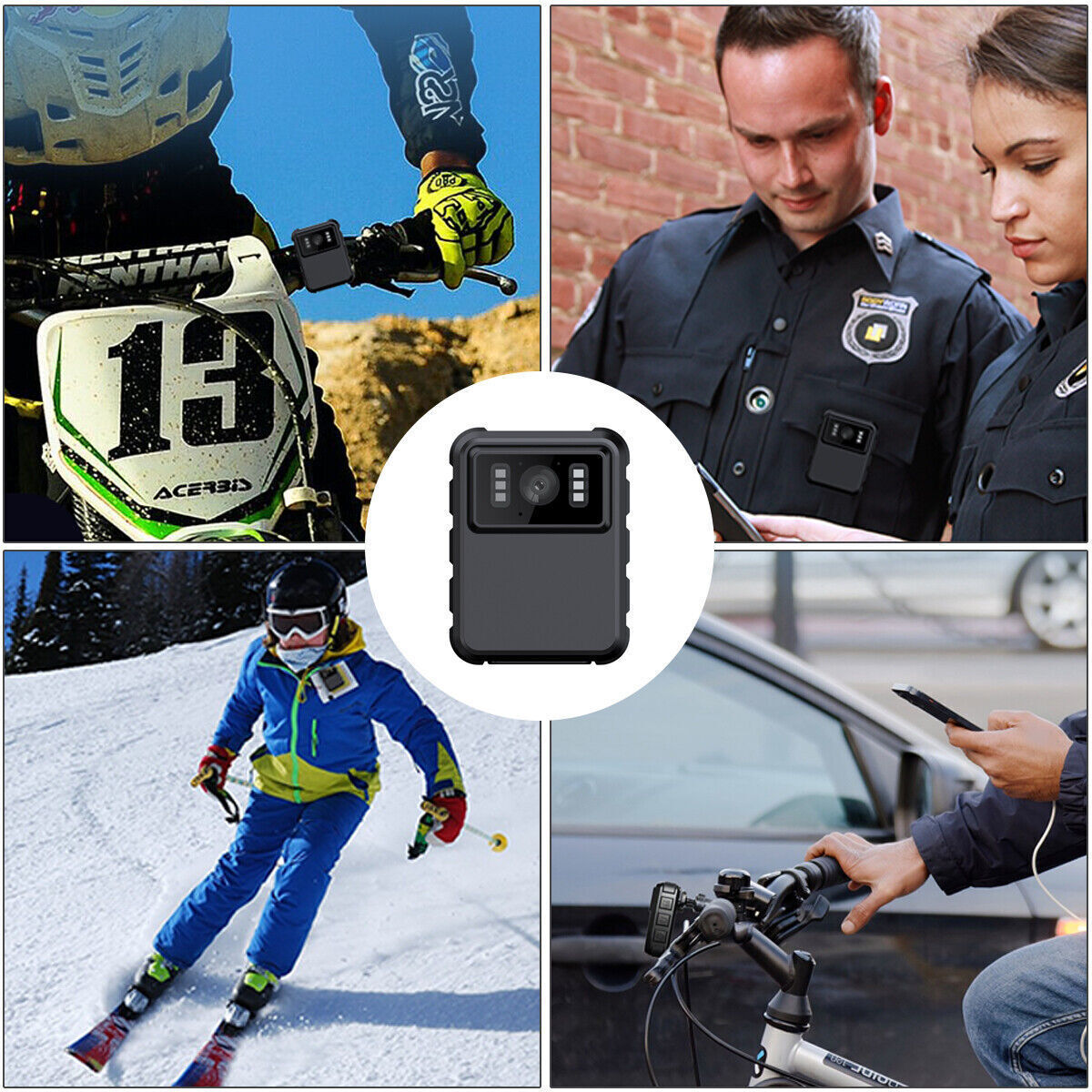 4K 1080P Audio Video DVR IR Night Cam WIFI HD Camcorder Mini Police Body Camera.