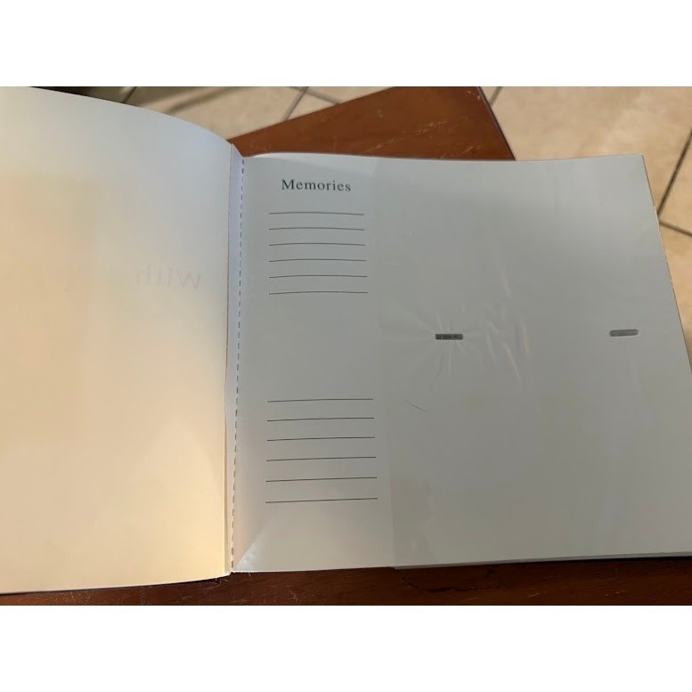Our Journey Photo Album Faux Leather Burgundy Gold Lettering with Gift Box