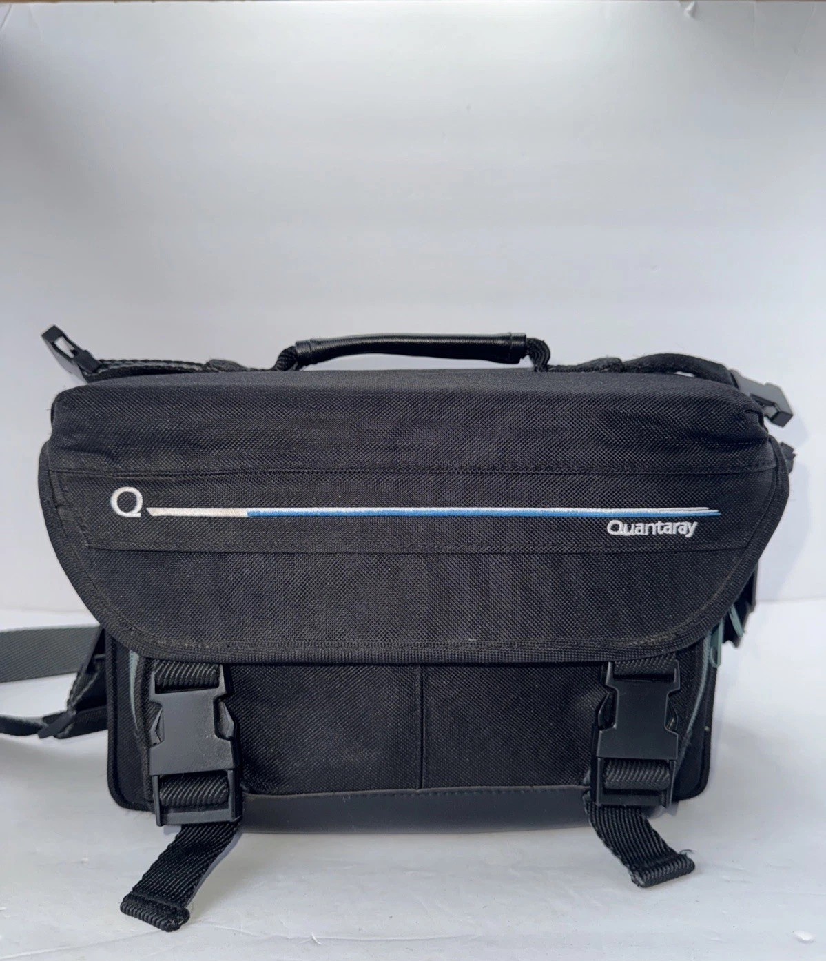 Quantaray Black Canvas Camera Camcorder Carry Shoulder Bag Large 12 X 9 X 5