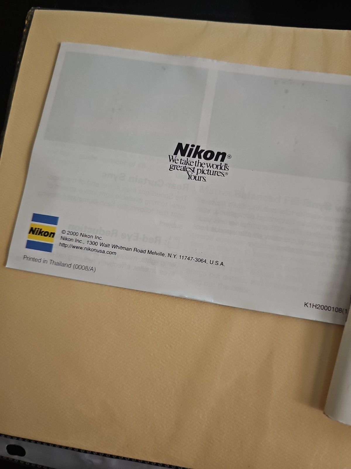 Nikon N65 / N65QD 35mm Camera Instruction Manual & Photo Guide English Lot Of 2